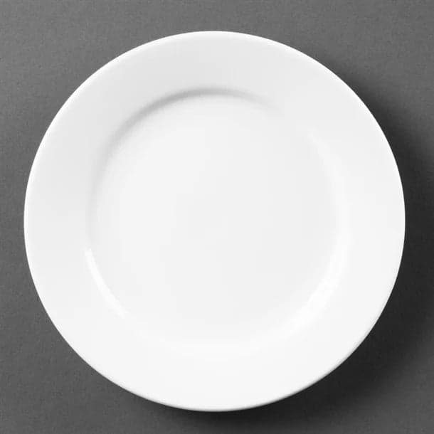Plates - Wide Rim 165mm (x12) Olympia Whiteware (NCE3120)