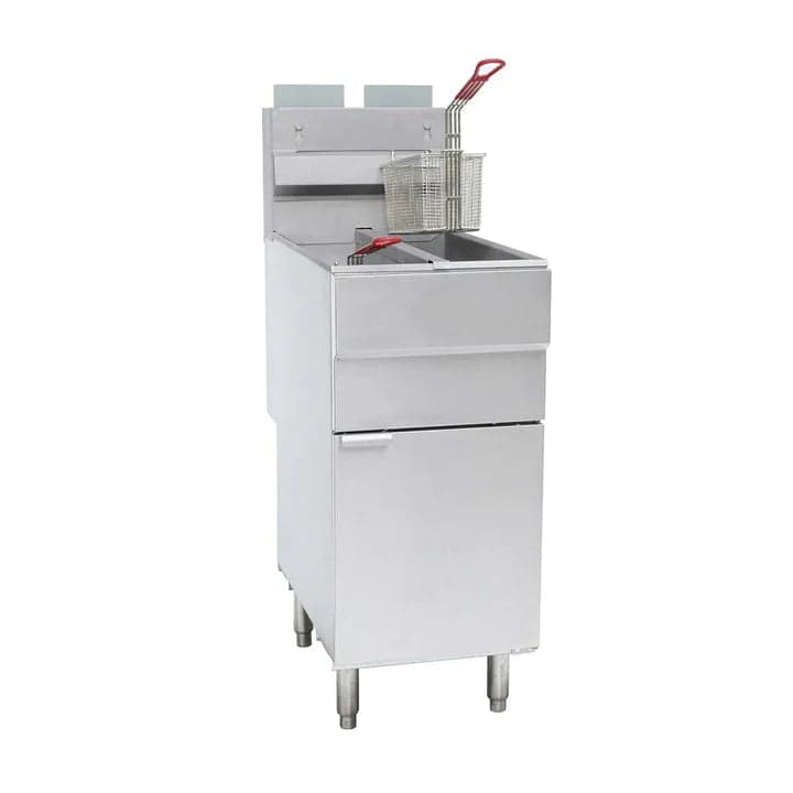 Hamoki Twin Tank Natural Gas Fryer, Four Burner, Model-GF120T (NCE4248)