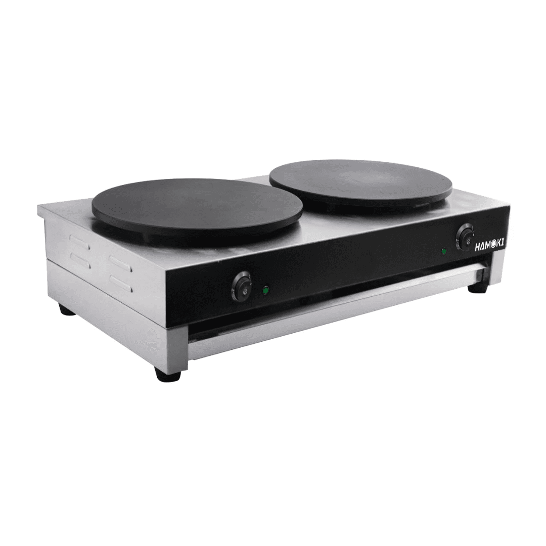 Hamoki Twin 40cm Tabletop Electric Crepe Maker, 13amp (NCE4437)