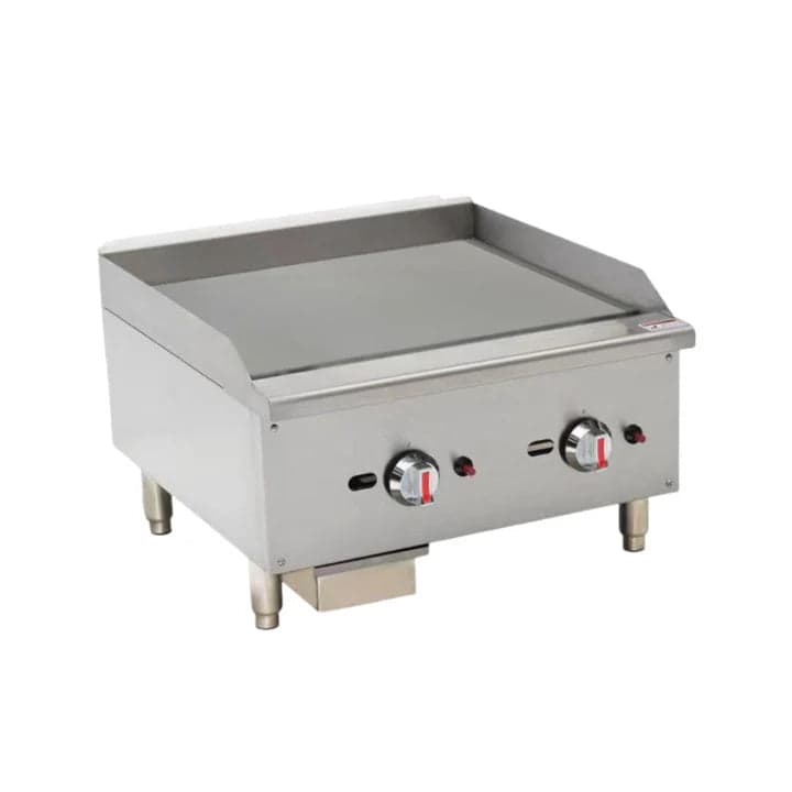 Hamoki Natural Gas Chrome Top 60cm Tabletop Griddle, Model- EGG-24SX-P (NCE4596)