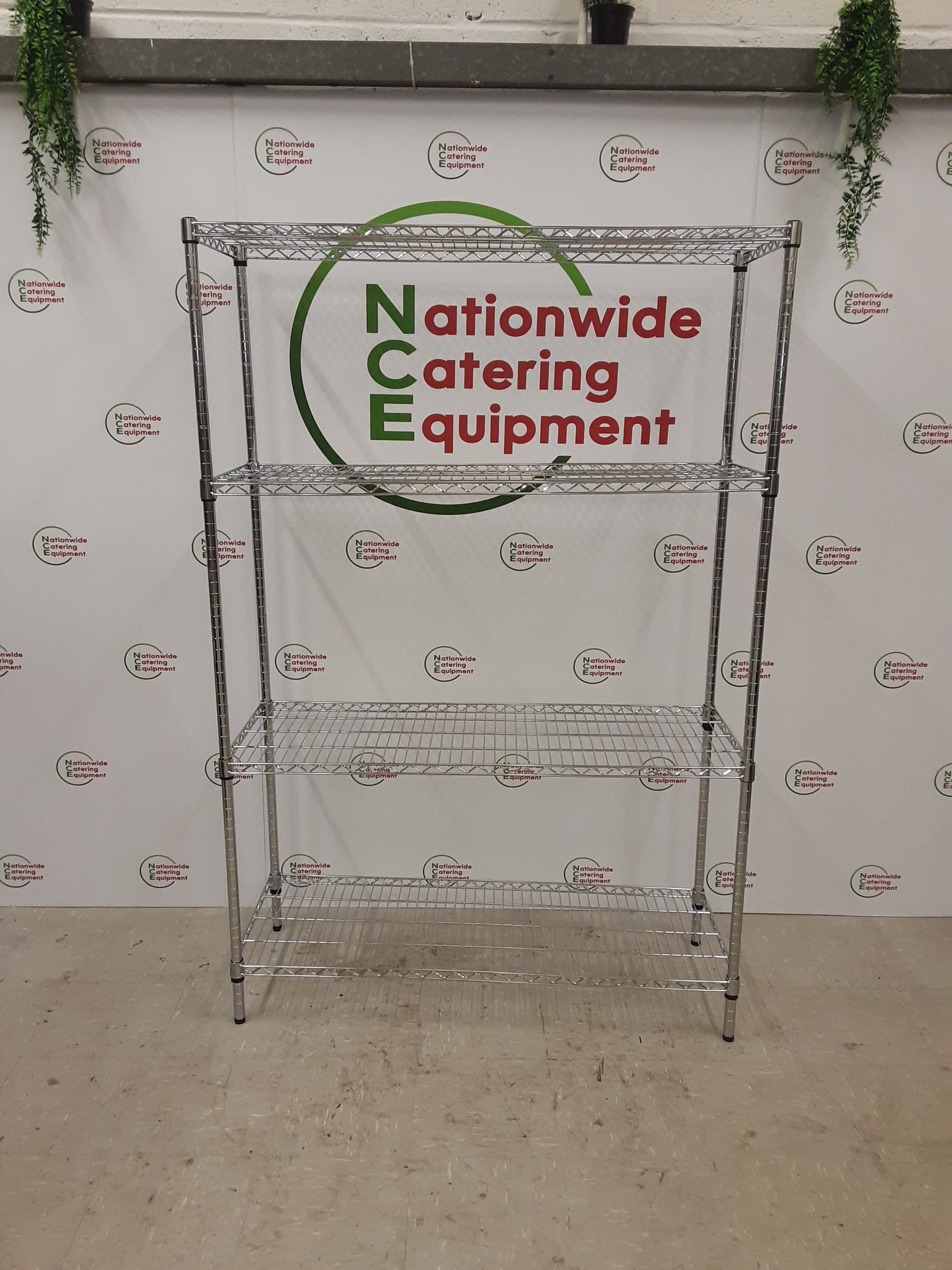 Combisteel Chrome Four Tier Wire Shelving Unit 120x45cm (NCE5194) — image 4