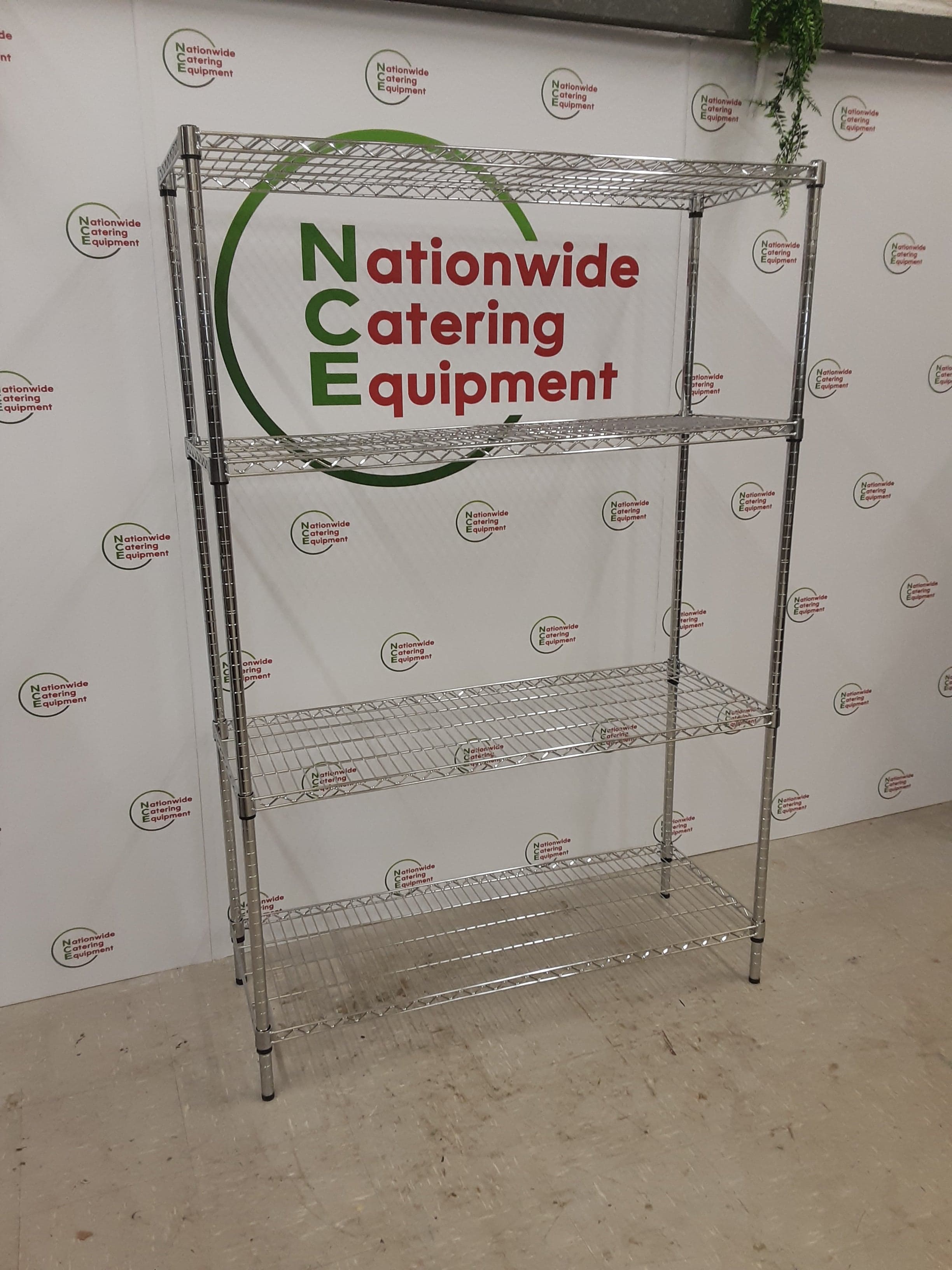 Combisteel Chrome Four Tier Wire Shelving Unit 120x45cm (NCE5194) — image 6