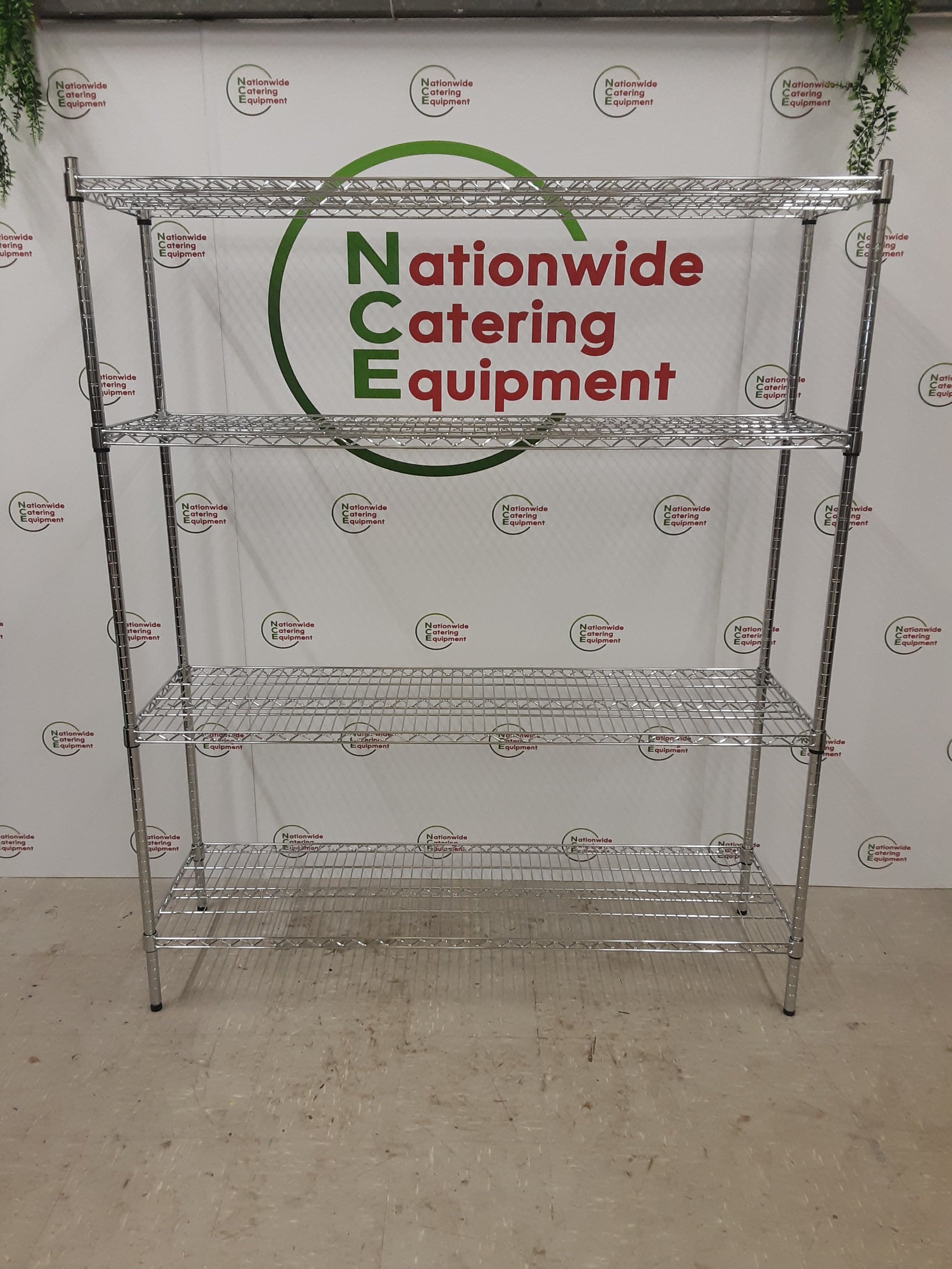 Combisteel Chrome Four Tier Wire Shelving Unit 150x45cm (NCE5195) — image 3