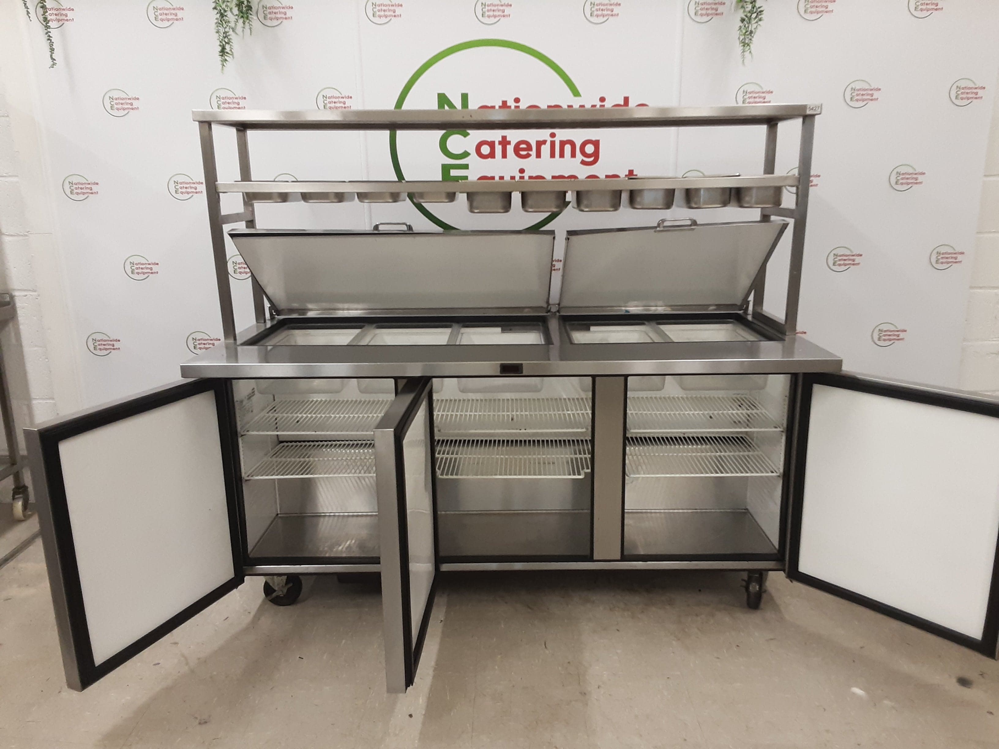 True Three Door Counter Fridge With Toppings Openings, Shelving, Extra Deep (NCE5427) — image 6