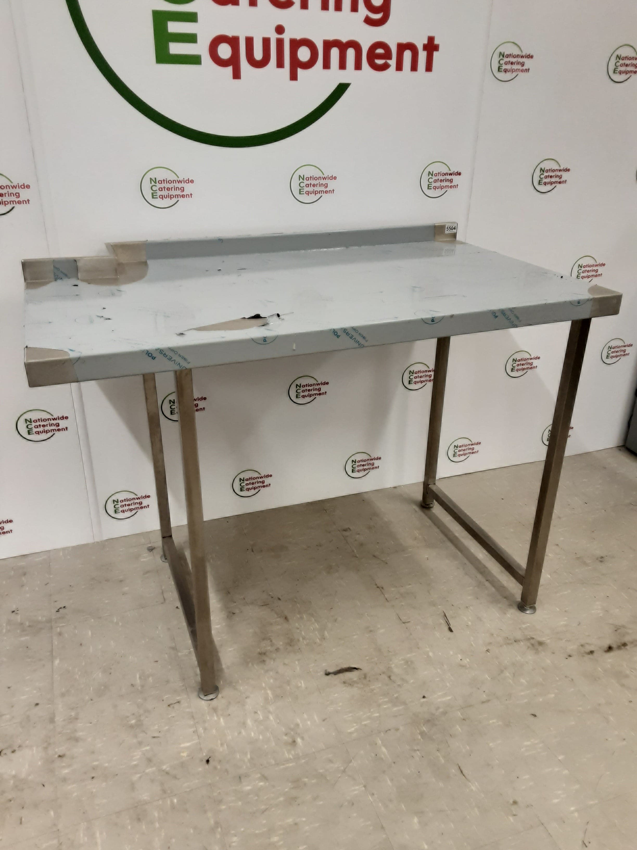 New/Un-Used Stainless Steel Table With Appliance Space 125x72cm (NCE5504) — image 3