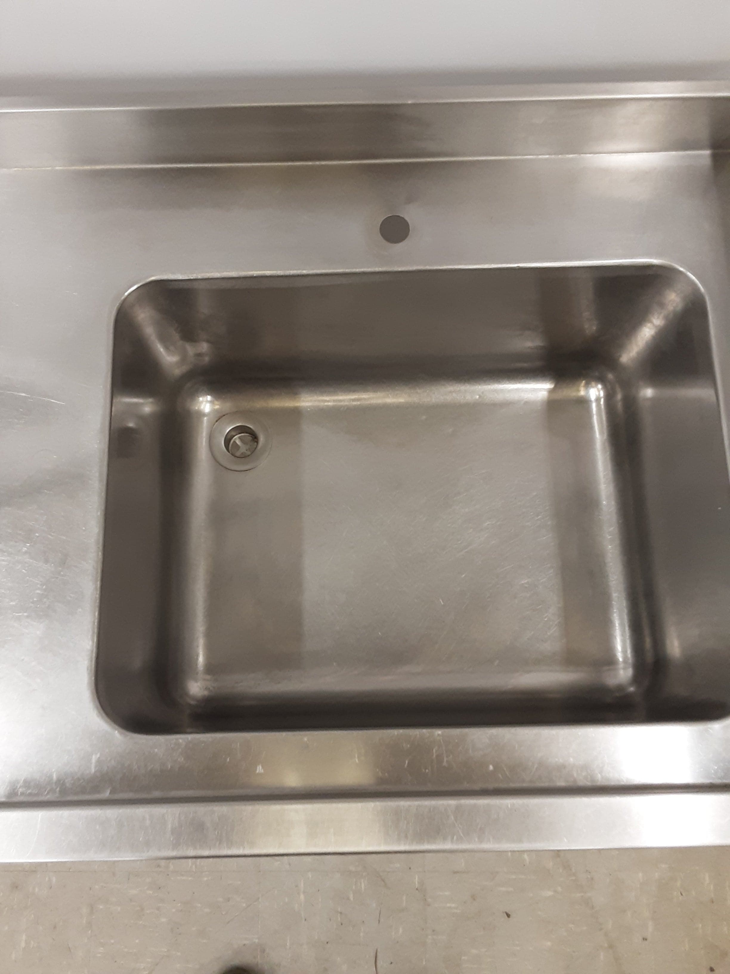 CLEARANCE Stainless Steel Single Sink- Corner Cut Out, Waste Disposal Hole, 180cm (NCE5632) — image 5