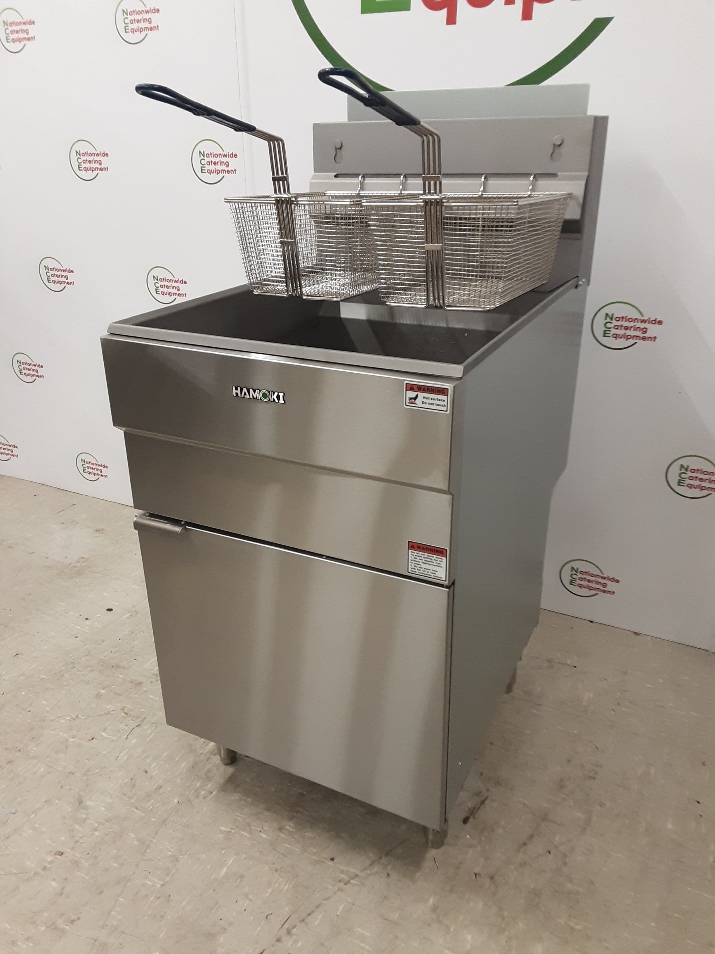 Hamoki Large Single Tank, Double Basket Natural Gas Fryer (NCE5853) — image 6