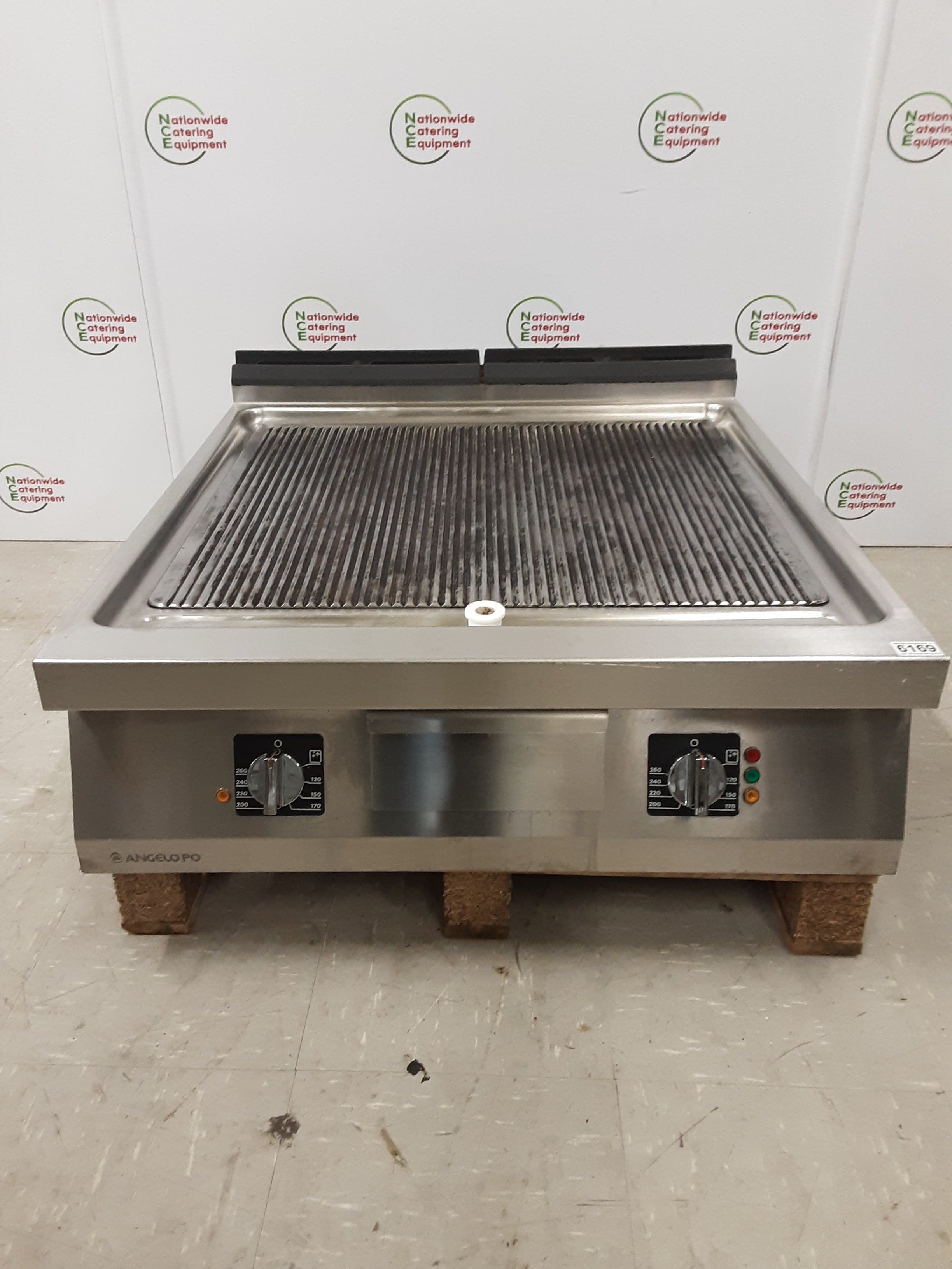 Angelo Po Electric (3ph) Tabletop 80cm Ribbed Griddle, Model-1NOFT2E-ZMMO (NCE6169)