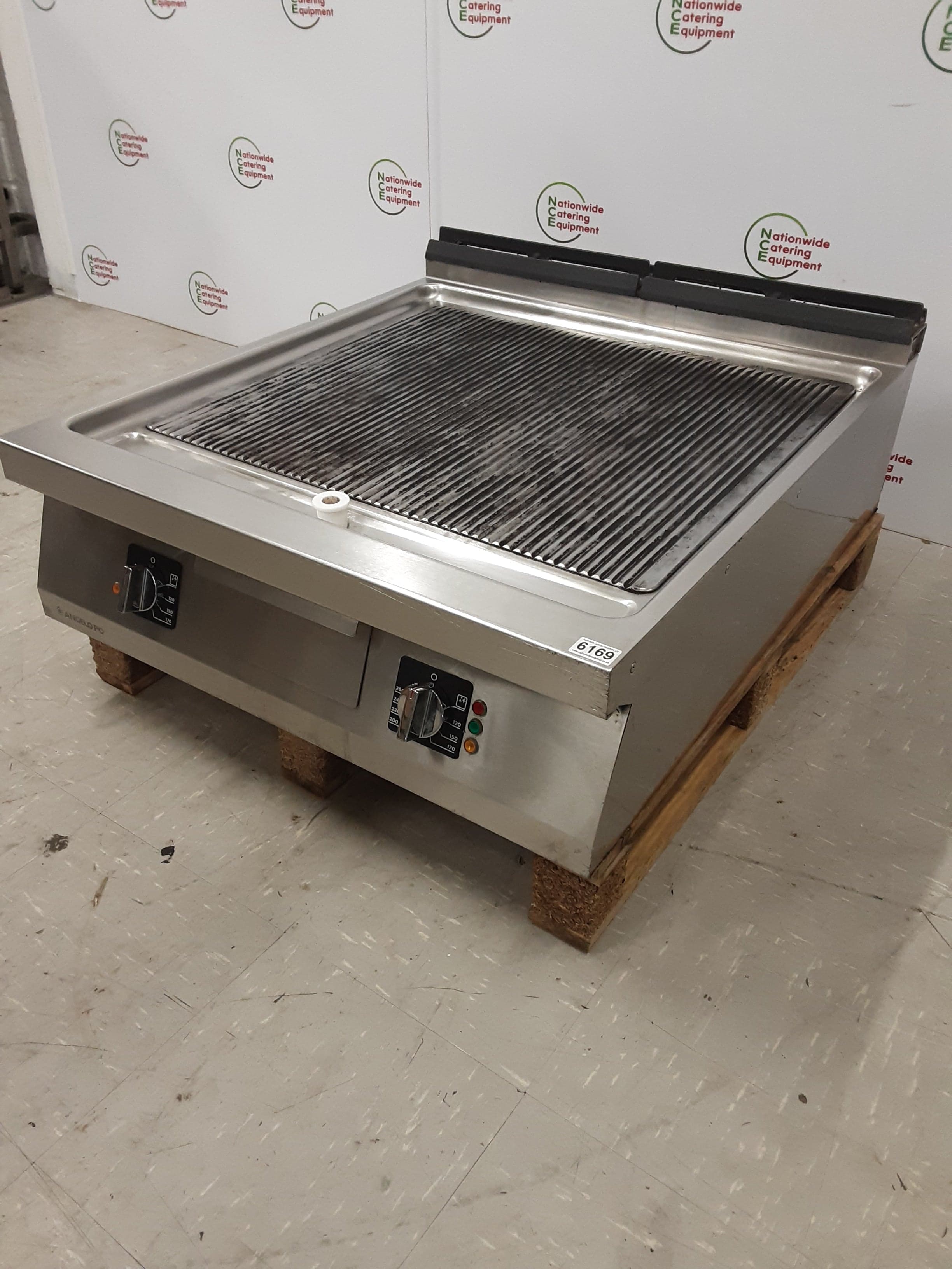 Angelo Po Electric (3ph) Tabletop 80cm Ribbed Griddle, Model-1NOFT2E-ZMMO (NCE6169) — image 3
