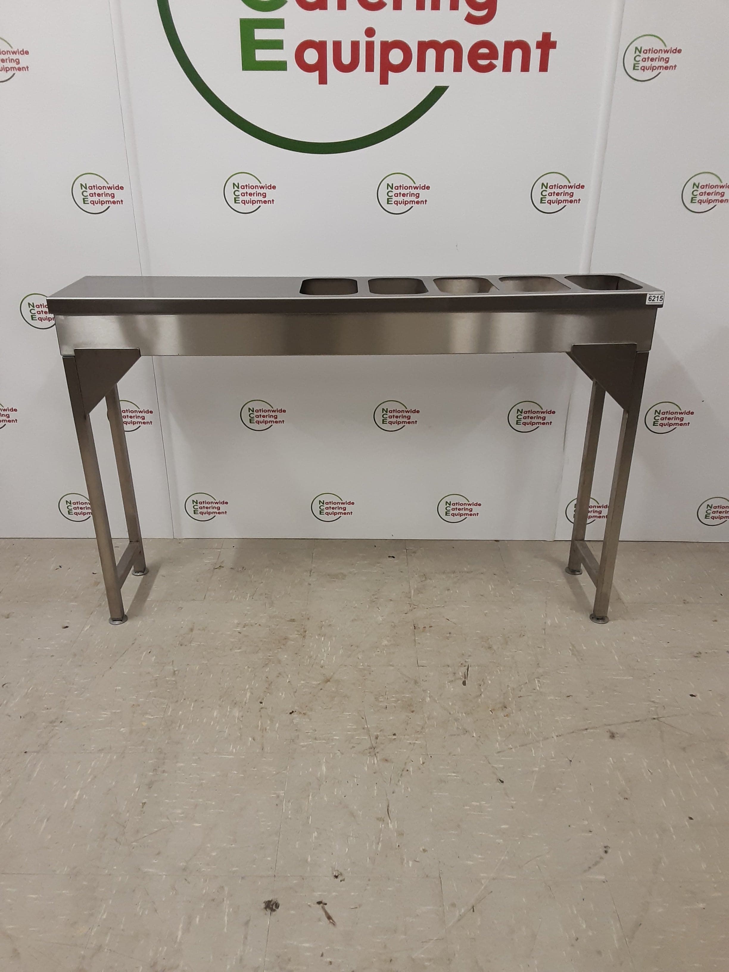 Stainless Steel Free-Standing Ice/Warm Water Gastronorm Well 140x30cm (NCE6215)