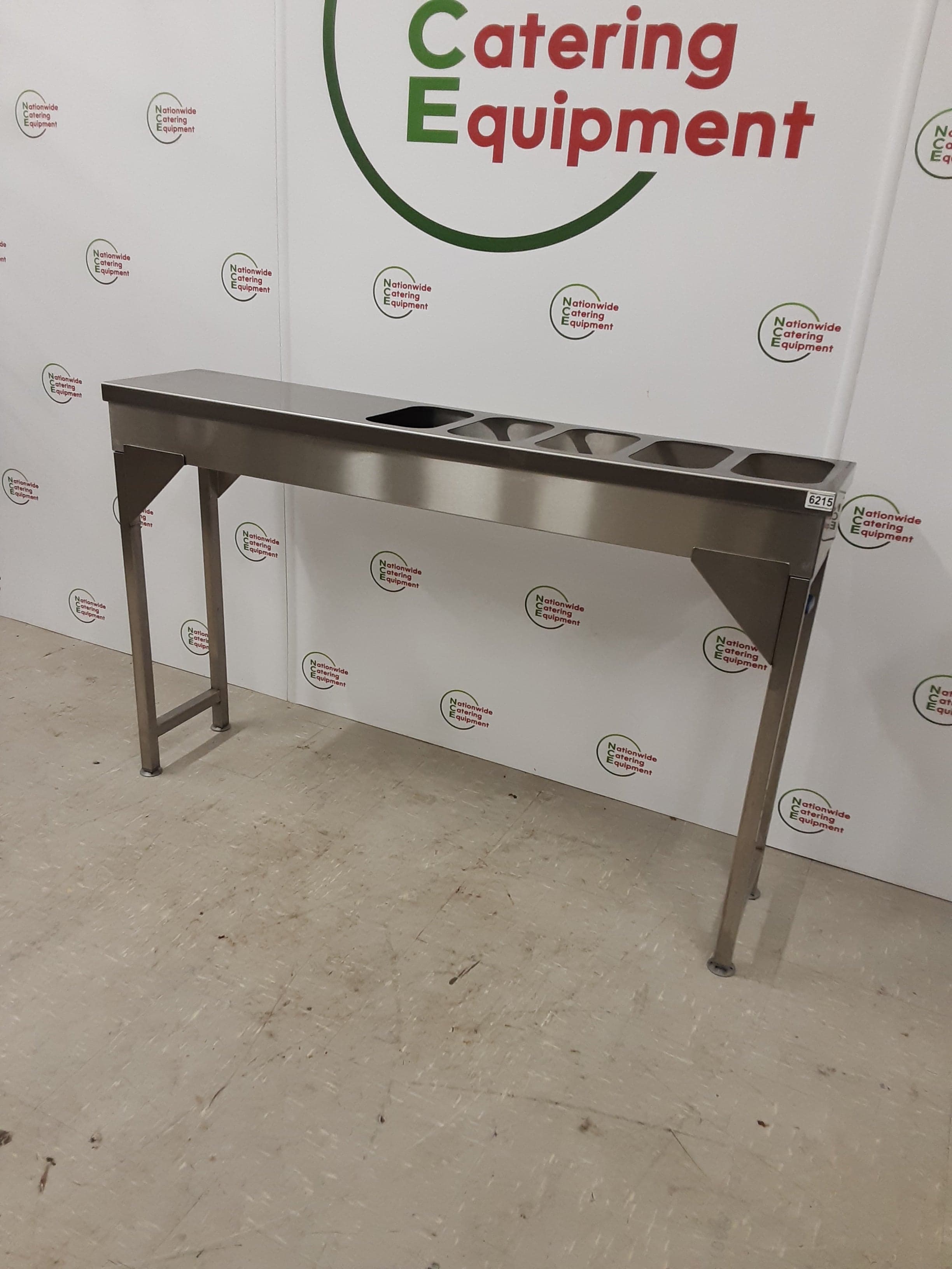 Stainless Steel Free-Standing Ice/Warm Water Gastronorm Well 140x30cm (NCE6215) — image 3