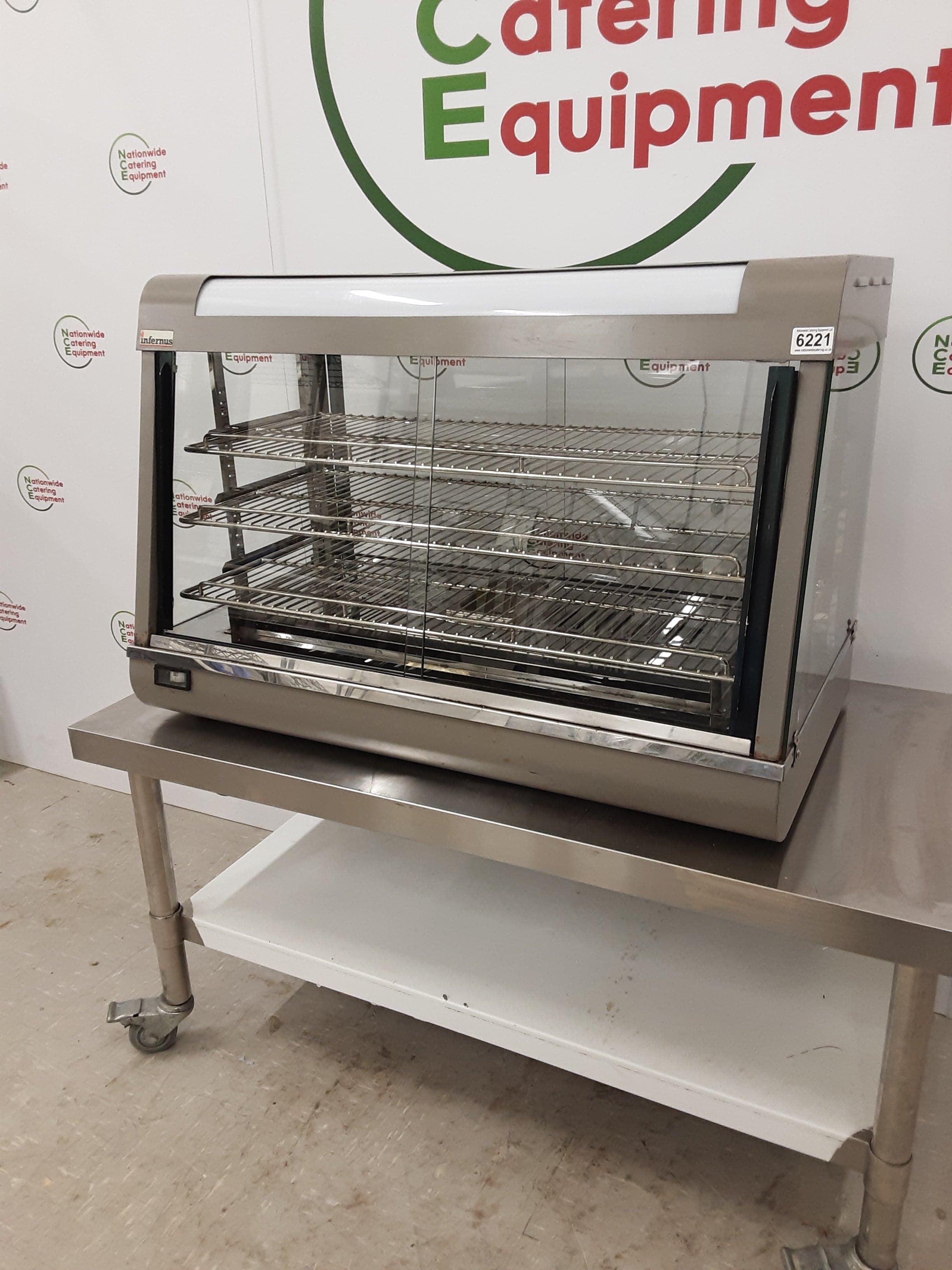 Infernus Tabletop Pie Warmer/Hot Food Display Cabinet, 13amp, Model-R-60-1 (NCE6221) — image 3