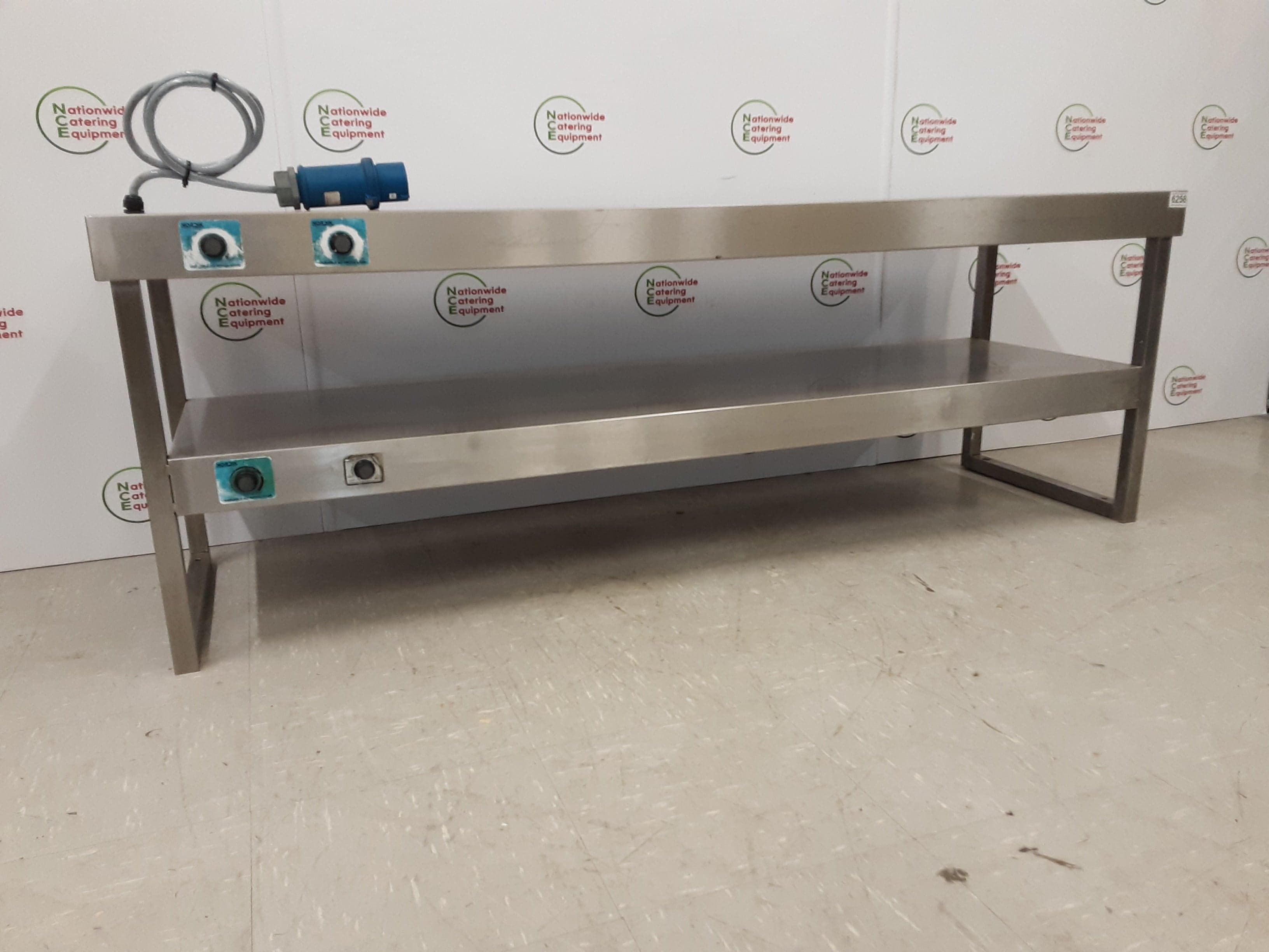 Stainless Steel Tabletop Two Tier Heated Gantry, 1ph/32amp, 170x50cm (NCE6258) — image 3
