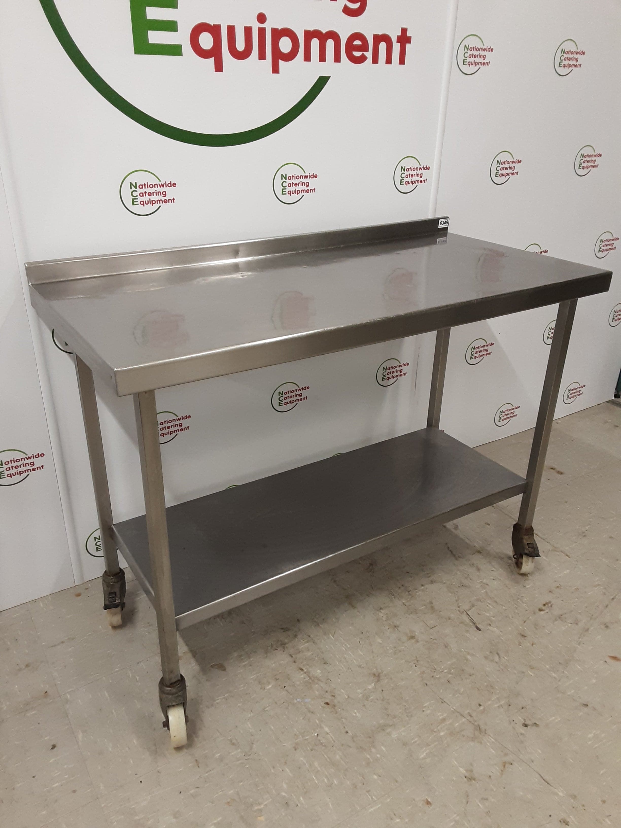Stainless Steel Table On Wheels 125x60cm (NCE6349) — image 4