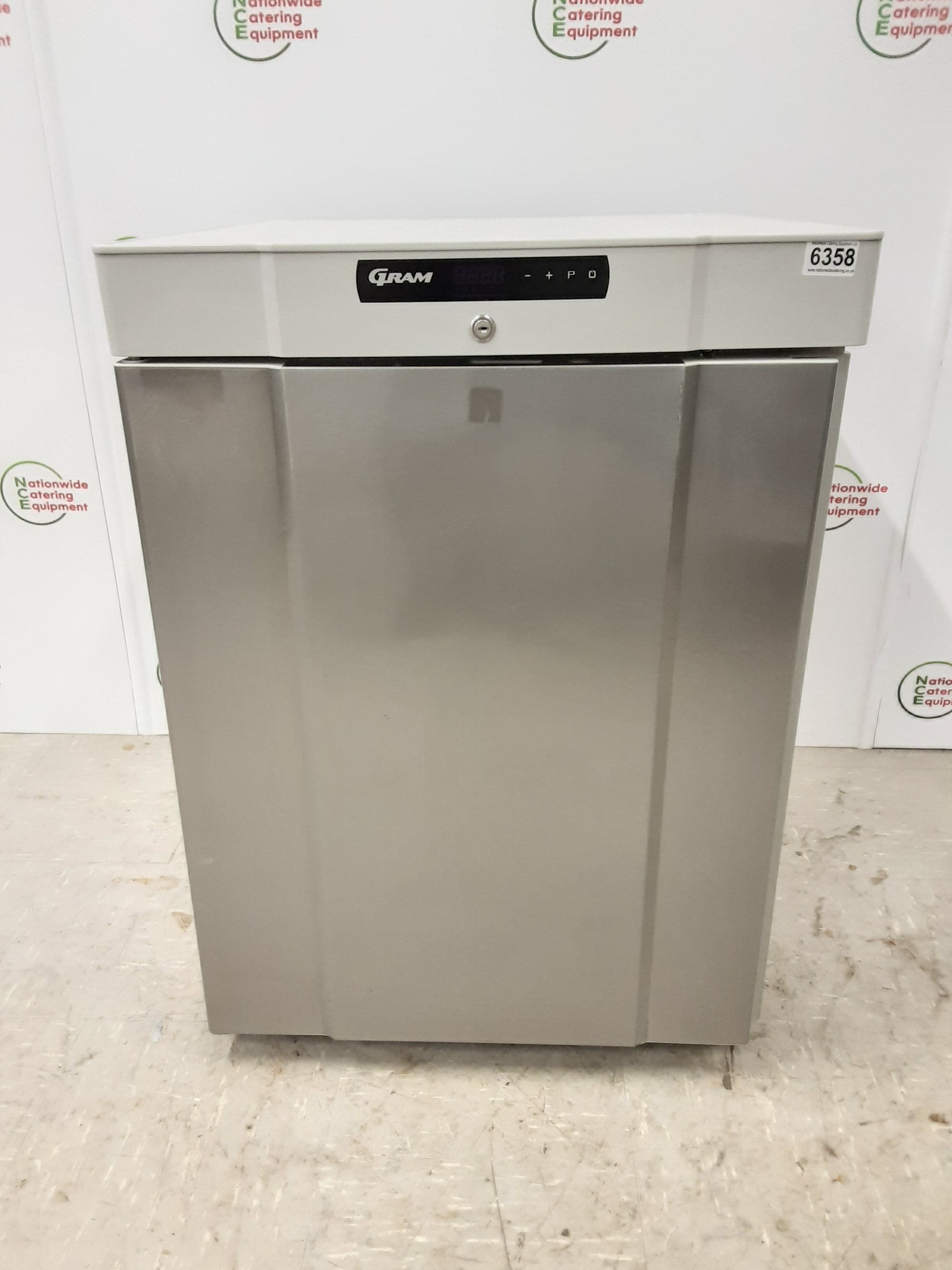 Gram Stainless Steel Undercounter Fridge, 125L, Model K210 (NCE6358)