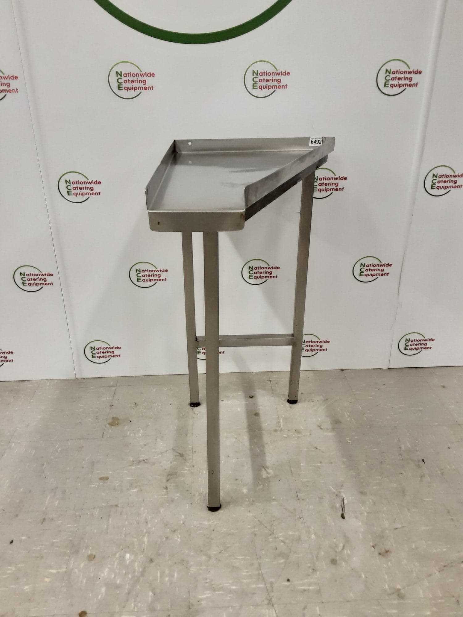 Stainless Steel Corner Table 49x74cm- Clearance