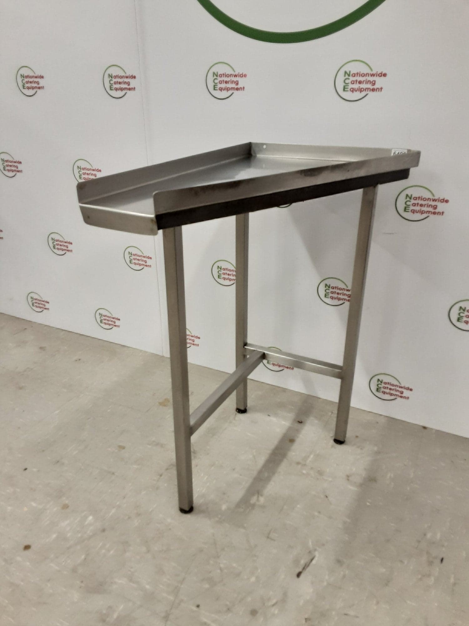 Stainless Steel Corner Table 49x74cm- Clearance — image 2