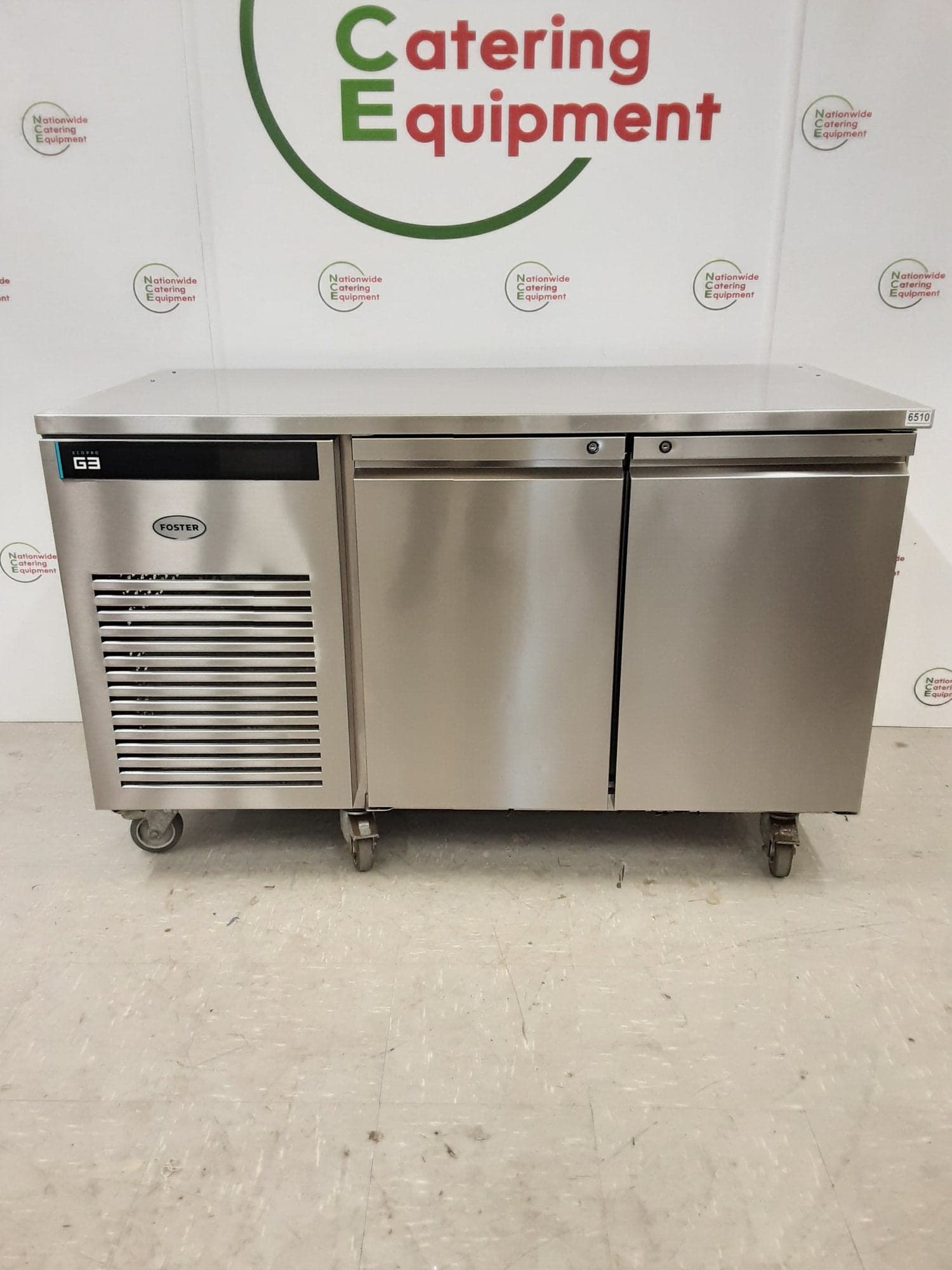 Foster G3 Two Door Flat Counter Fridge, 142cm, 2023 Manufactured, Model- EP1/2H