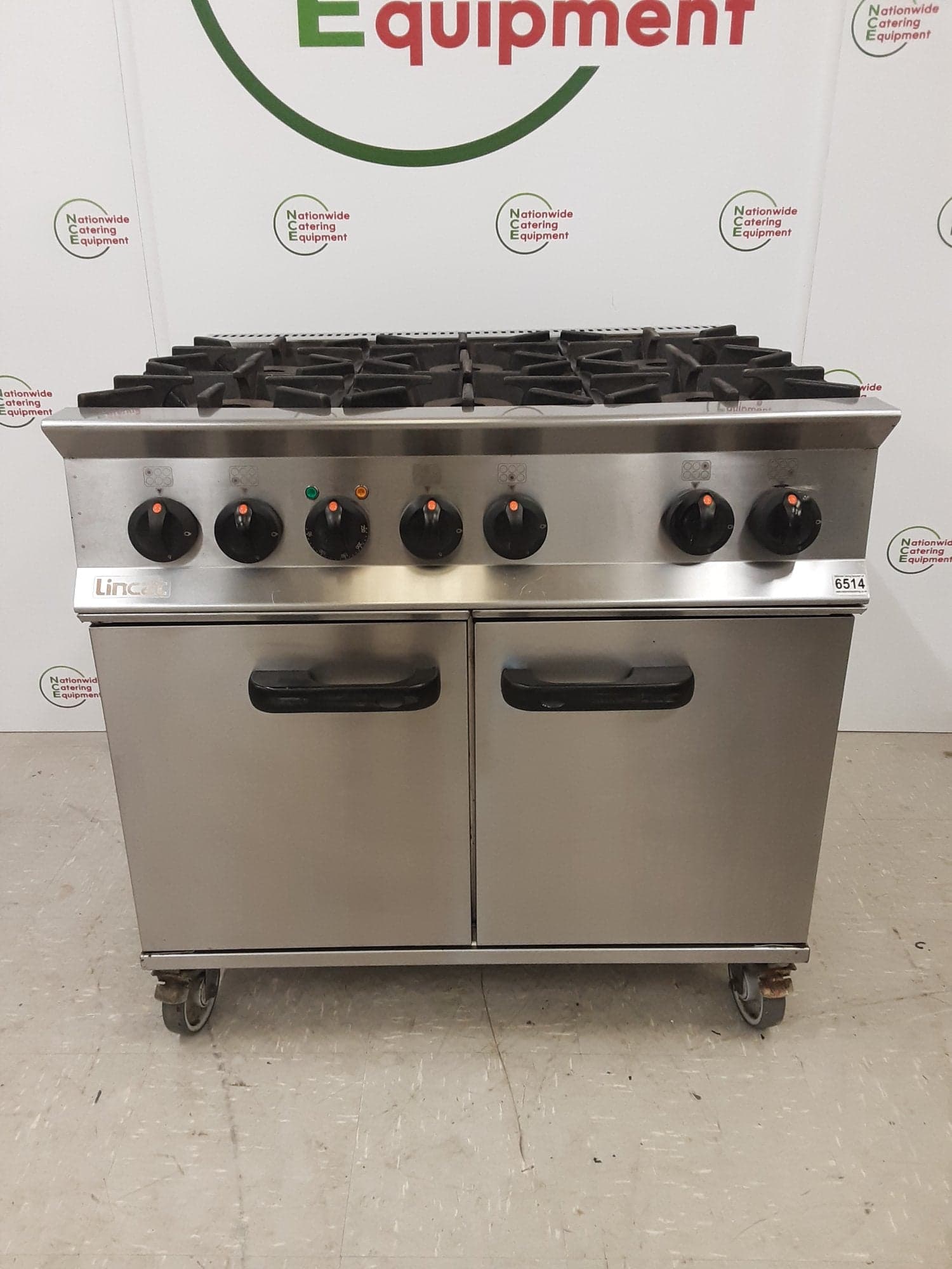 Lincat Opus Duel Fuel Natural Gas Six Burner Stove & Electric Convection Oven, Model- OD8007