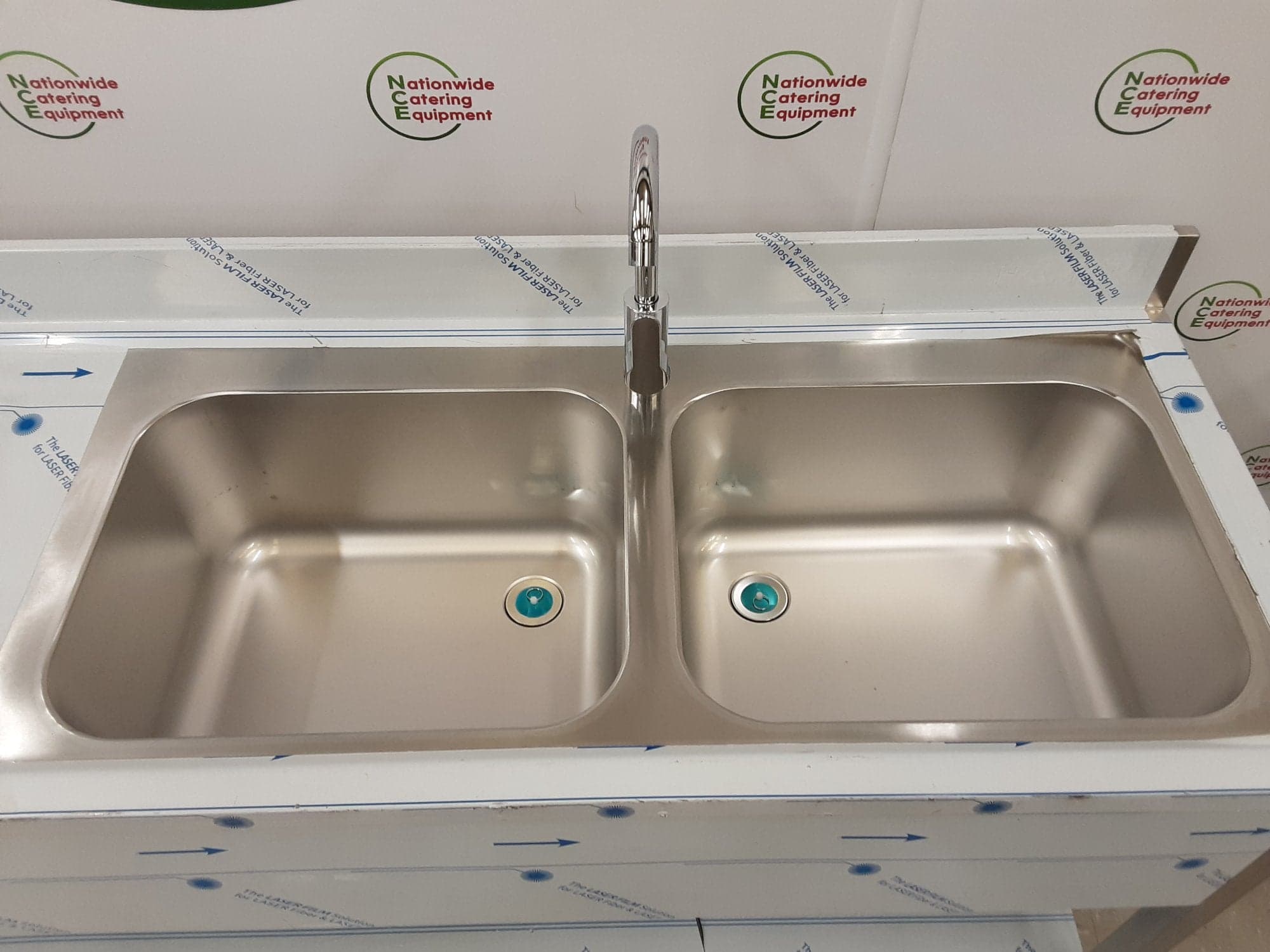 Hamoki Stainless Steel Double Sink With Left Hand Drainer & Mixer Tap, 180x60cm, Model- STSK-166L — image 6