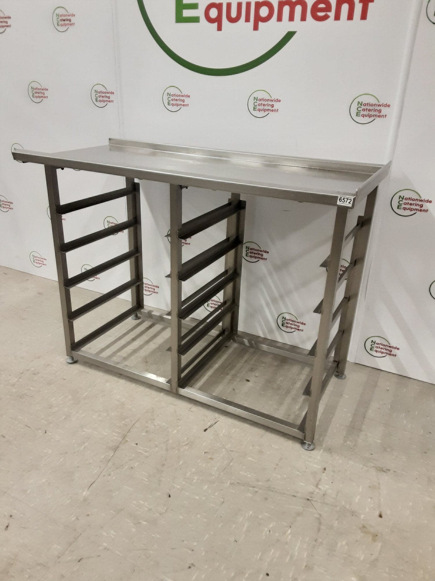 Stainless Steel Dishwasher Exit Table With Racking — image 3