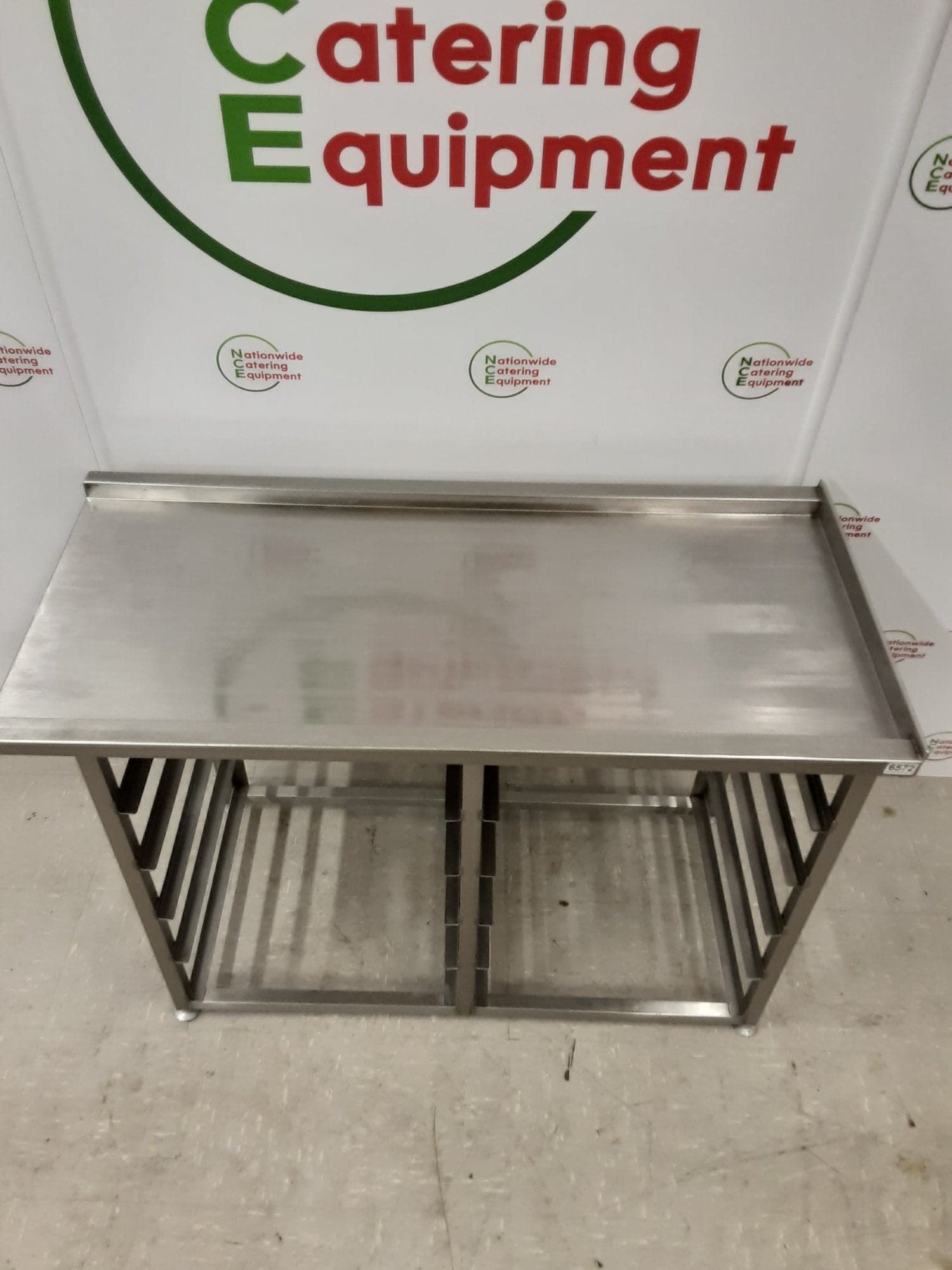 Stainless Steel Dishwasher Exit Table With Racking — image 4
