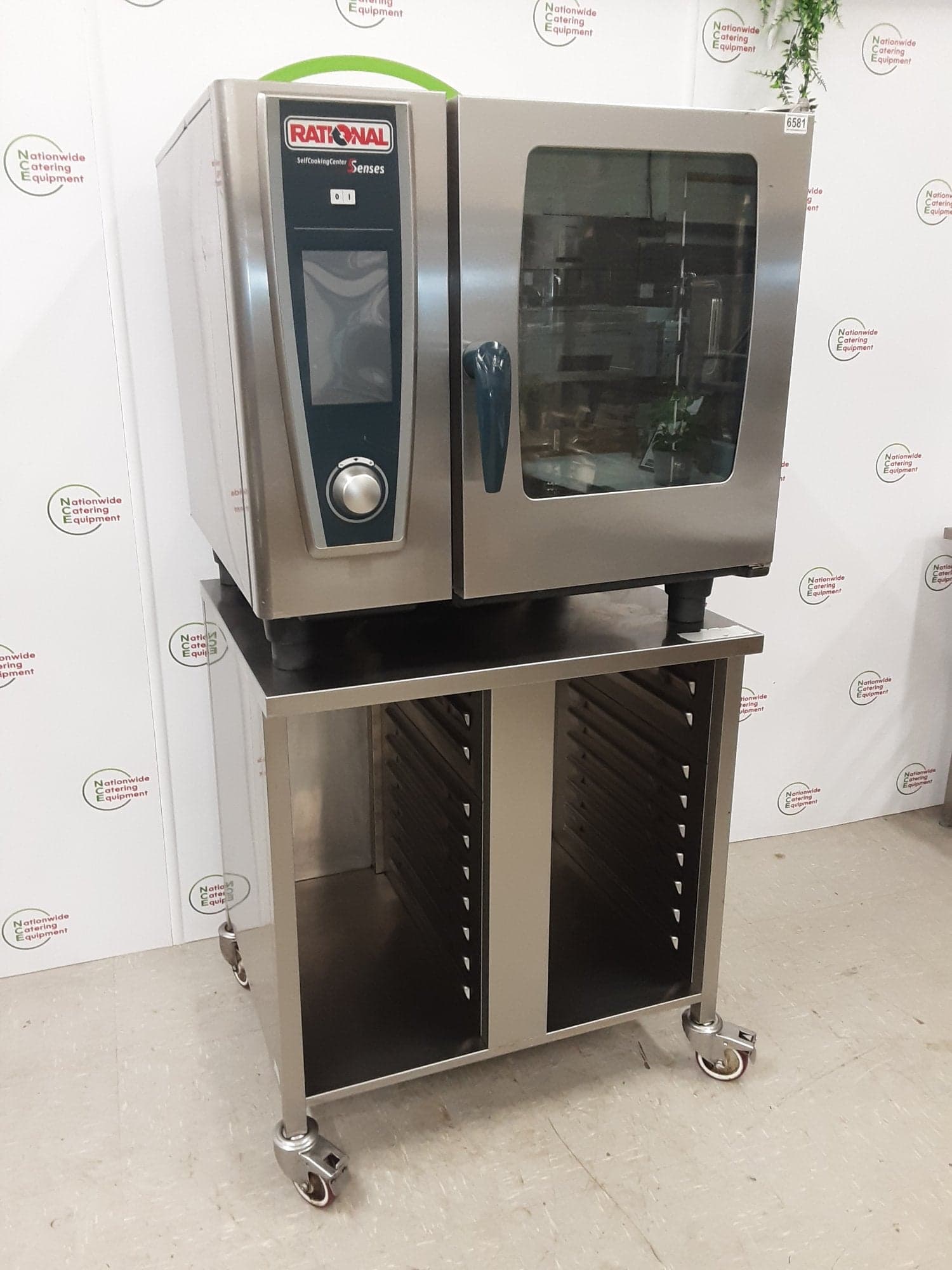 Rational Six Grid 5 Senses, White Efficiency, SCC Electric Combi Oven On Stand, 3ph/32amp — image 2