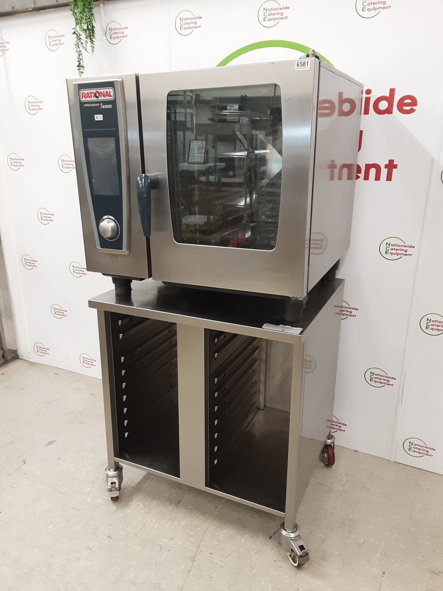 Rational Six Grid 5 Senses, White Efficiency, SCC Electric Combi Oven On Stand, 3ph/32amp — image 3