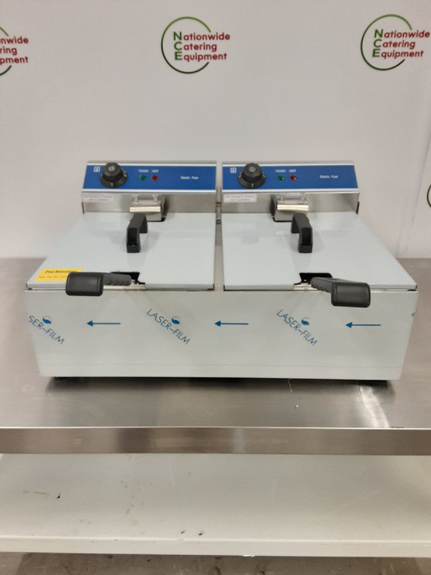 Genesis Catering Equipment Tabletop 13amp Electric 10L Twin Tank Fryer, Model- DL-20B
