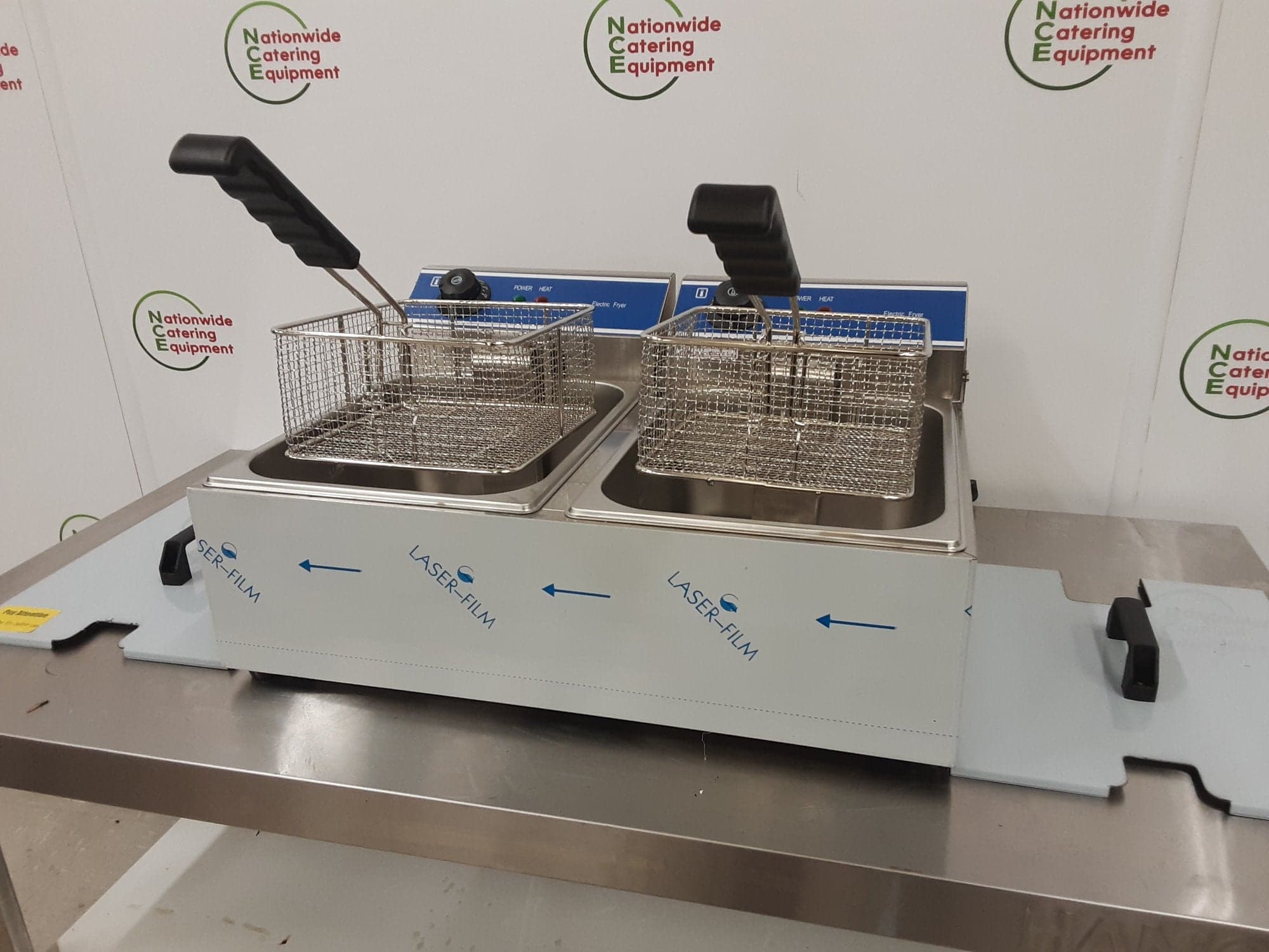 Genesis Catering Equipment Tabletop 13amp Electric 10L Twin Tank Fryer, Model- DL-20B — image 9
