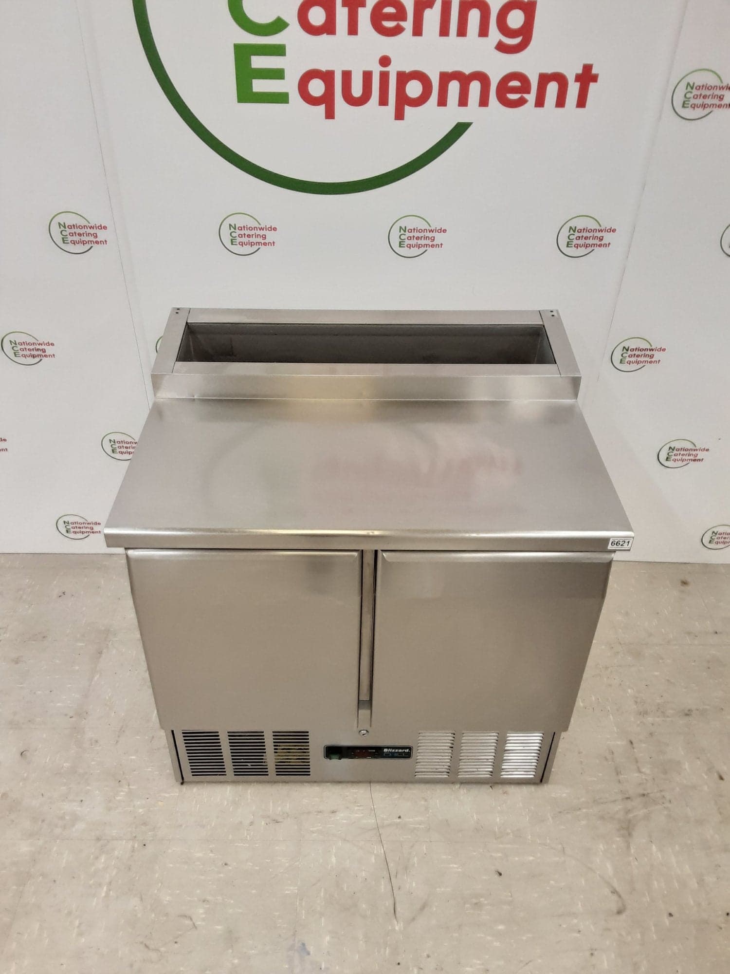 Blizzard Two Door Counter Fridge With Toppings Opening, Model- BCC2EN-ECO — image 2