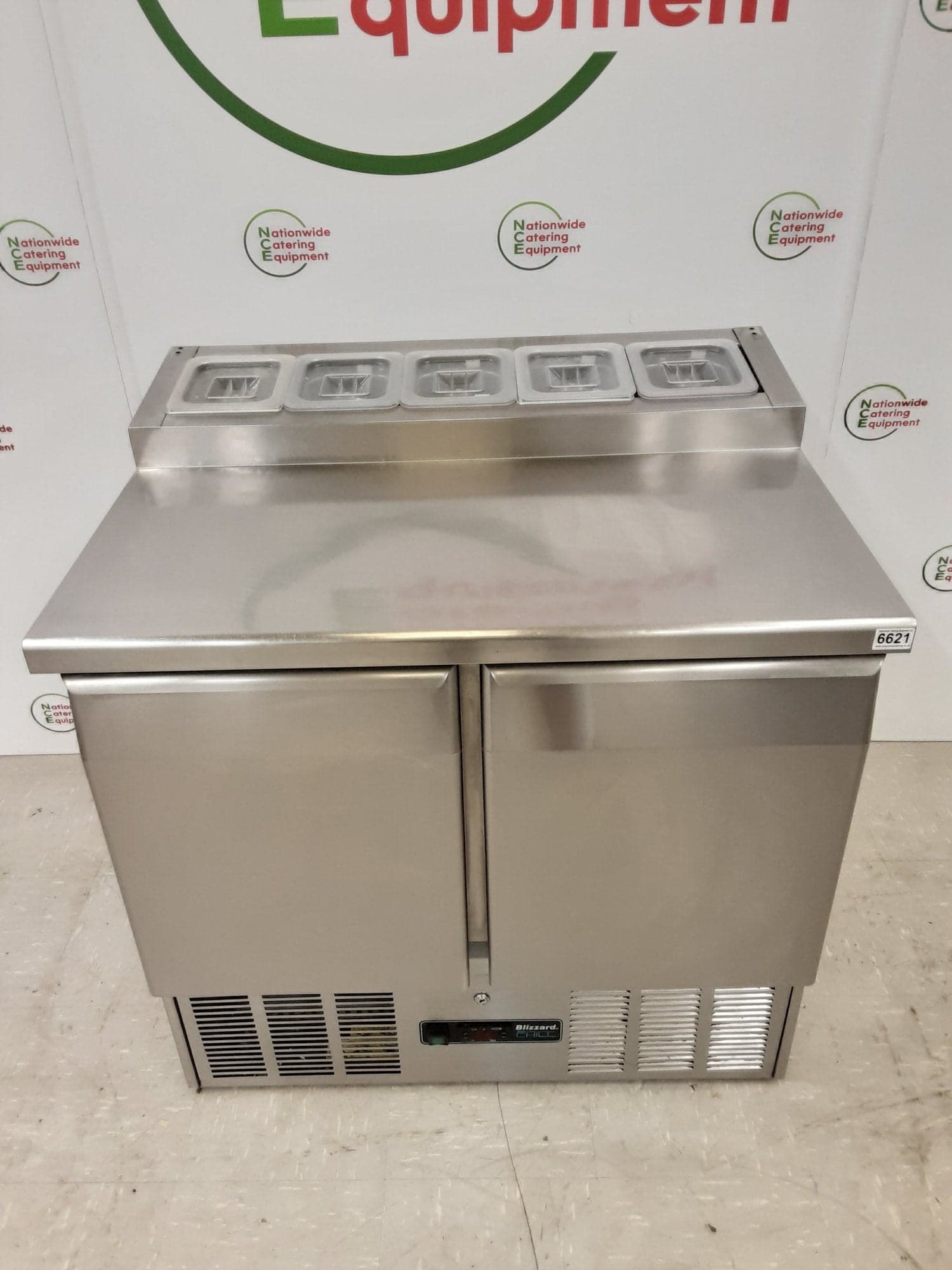 Blizzard Two Door Counter Fridge With Toppings Opening, Model- BCC2EN-ECO — image 3