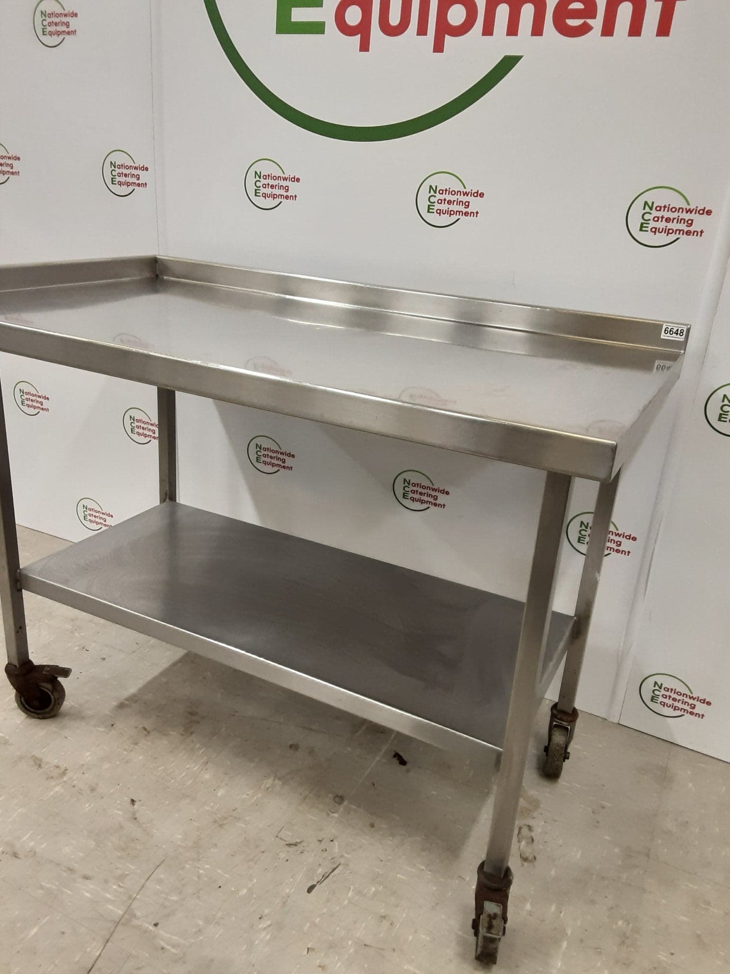Stainless Steel Table On Wheels — image 3