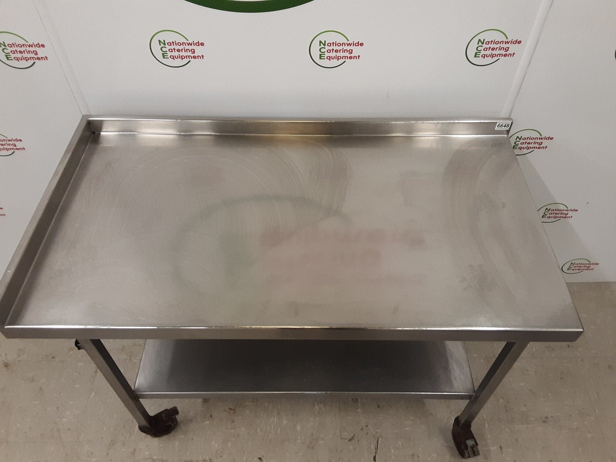 Stainless Steel Table On Wheels — image 4