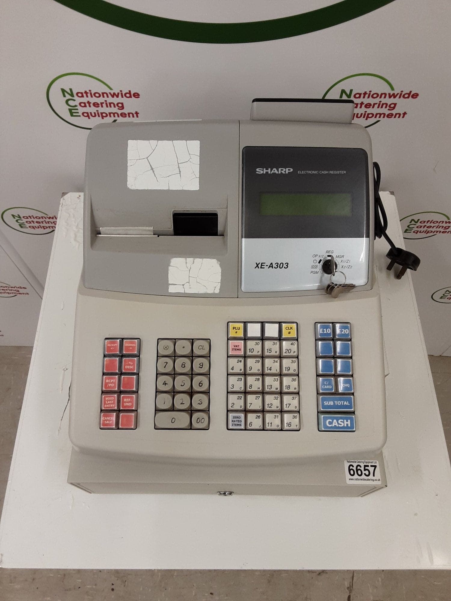 Sharp Electronic Cash Register/Till, Model- XE-A303 — image 2