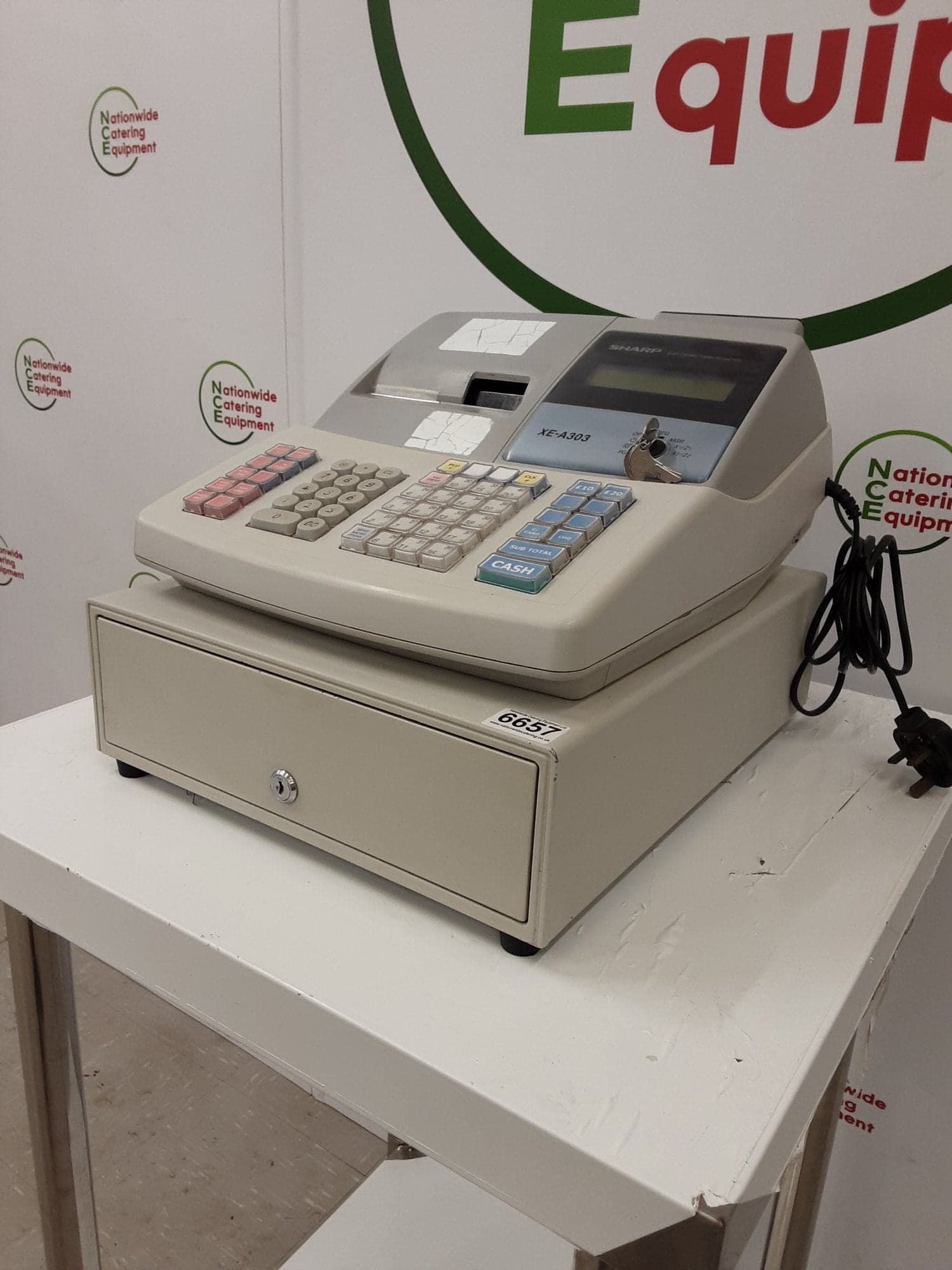 Sharp Electronic Cash Register/Till, Model- XE-A303 — image 3