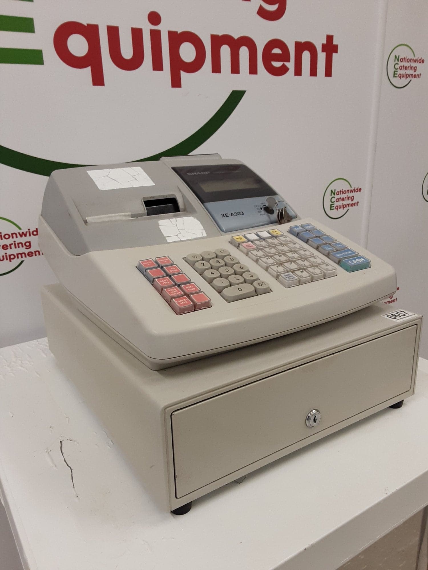 Sharp Electronic Cash Register/Till, Model- XE-A303 — image 4