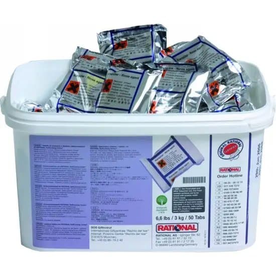 Rational Rinse Aid Tabs For SelfCookingCentre (Without Effcient CareControl) & Combimaster Plus, 50 Pieces,  Product Code-56.00.211