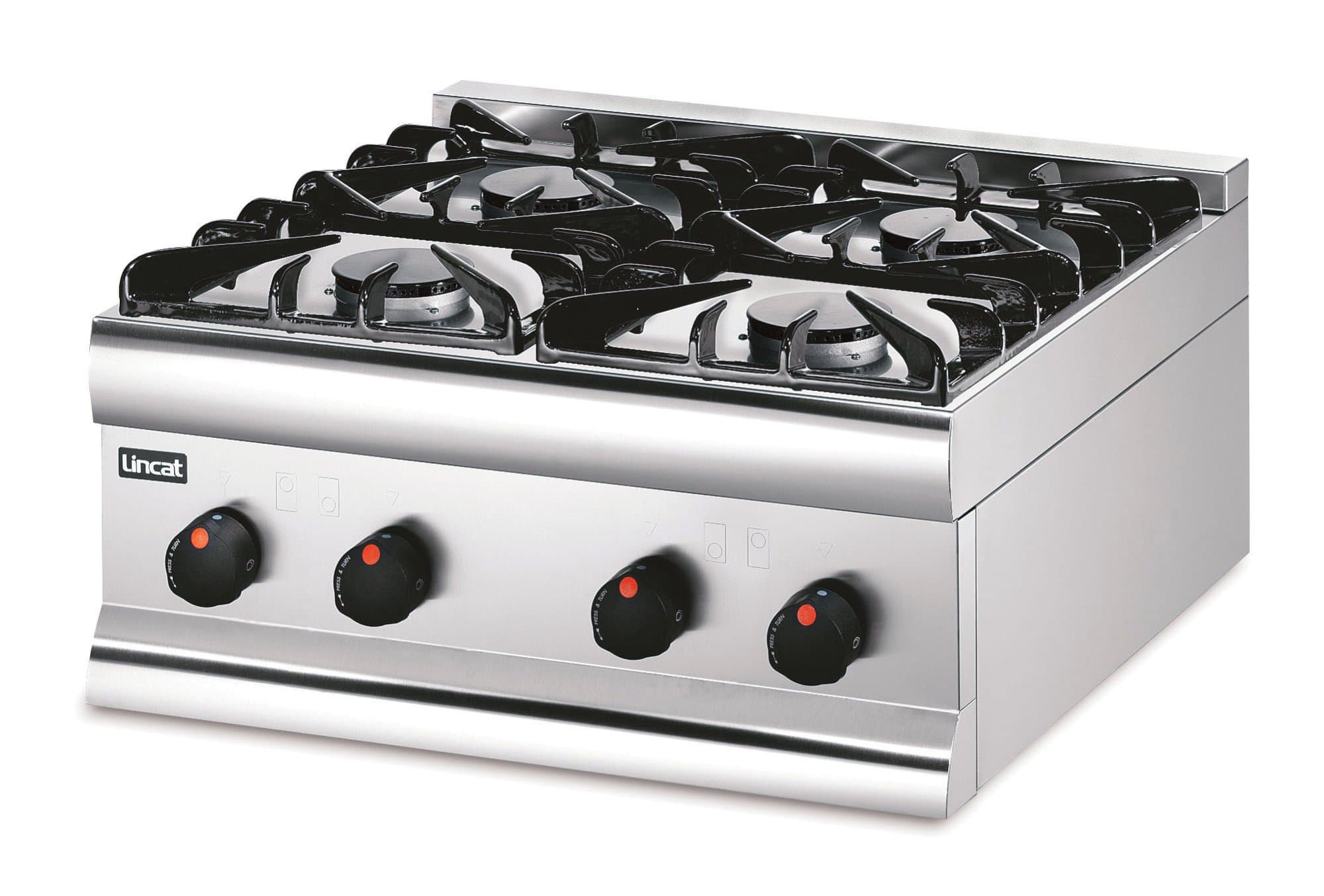 Lincat Silverlink 600, Four Burner Stove, Natural Gas, Model- HT6/N