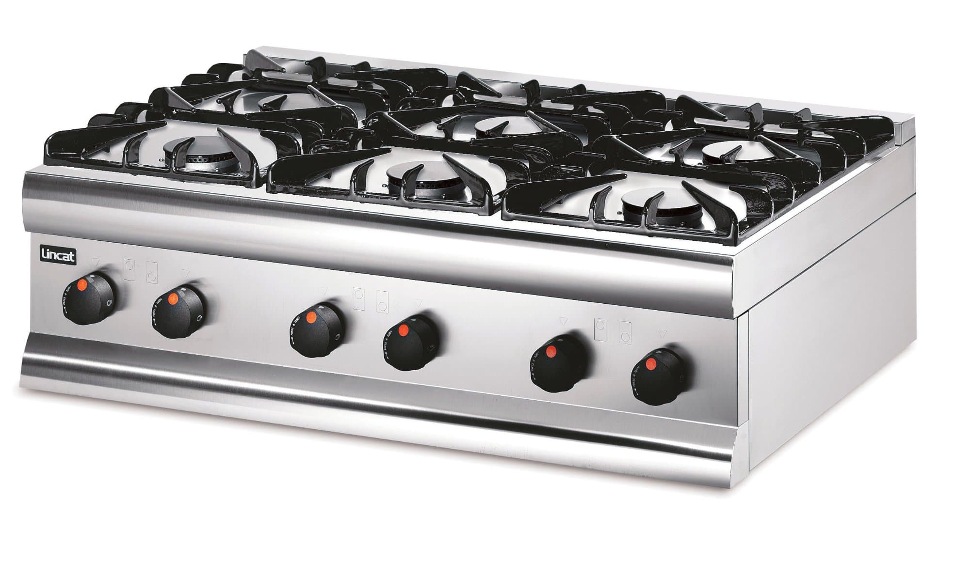 Lincat Silverlink 600, Six Burner Stove, Natural Gas, Model- HT9/N