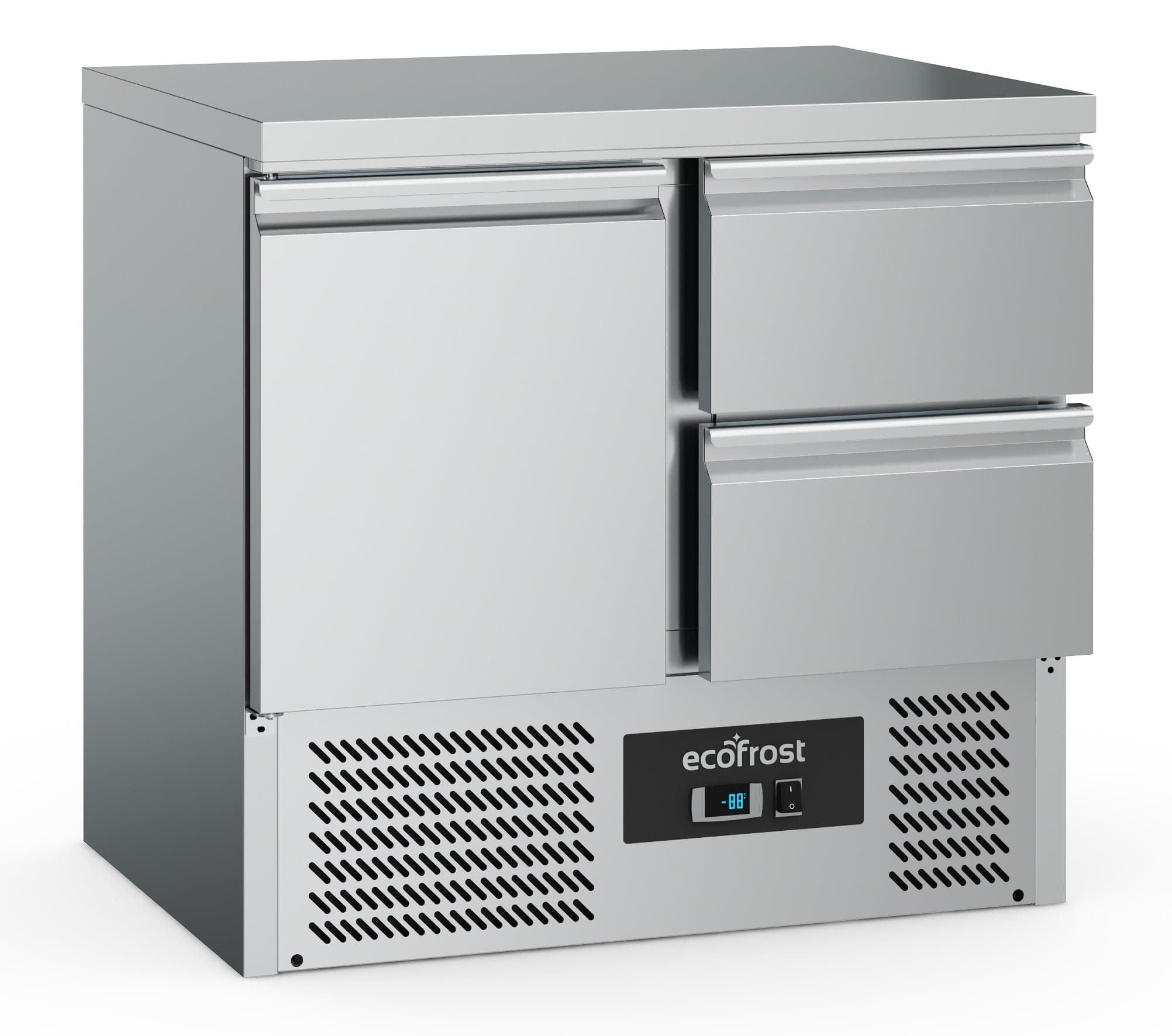 Ecofrost 1 Door/2 Drawer Counter Fridge 90cm. Model- 7950.5070. Delivery Included