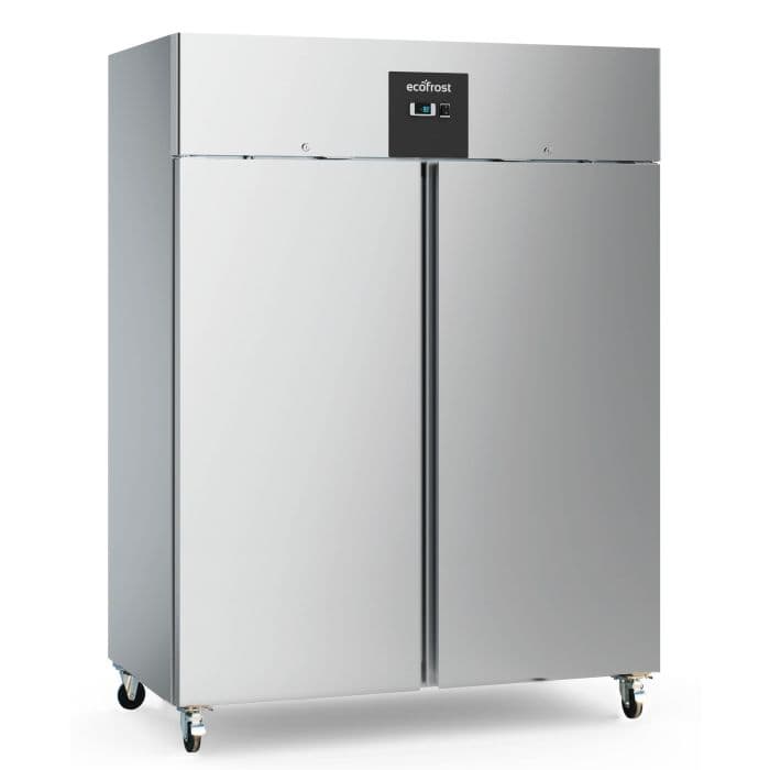 Ecofrost Stainless Steel 1200L Double Upright Static Cooled Fridge. Model- 7950.5205. Delivery Included