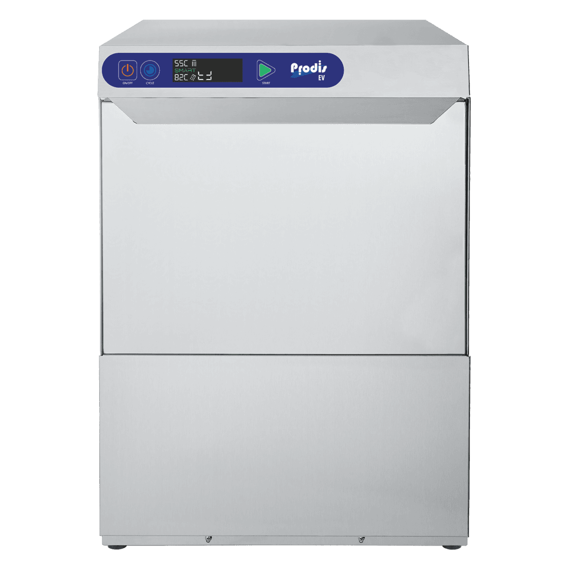 Prodis Heavy Duty Undercounter Dishwasher, Drain Pump, 30amp/1ph,50cm Basket, Air Break Tank, Model- EV80. Delivery Included