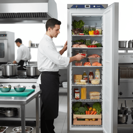 Prodis Stainless Steel Single Upright Fridge, Capacity- 341L, Model- HC410RSS. Delivery Included — image 3