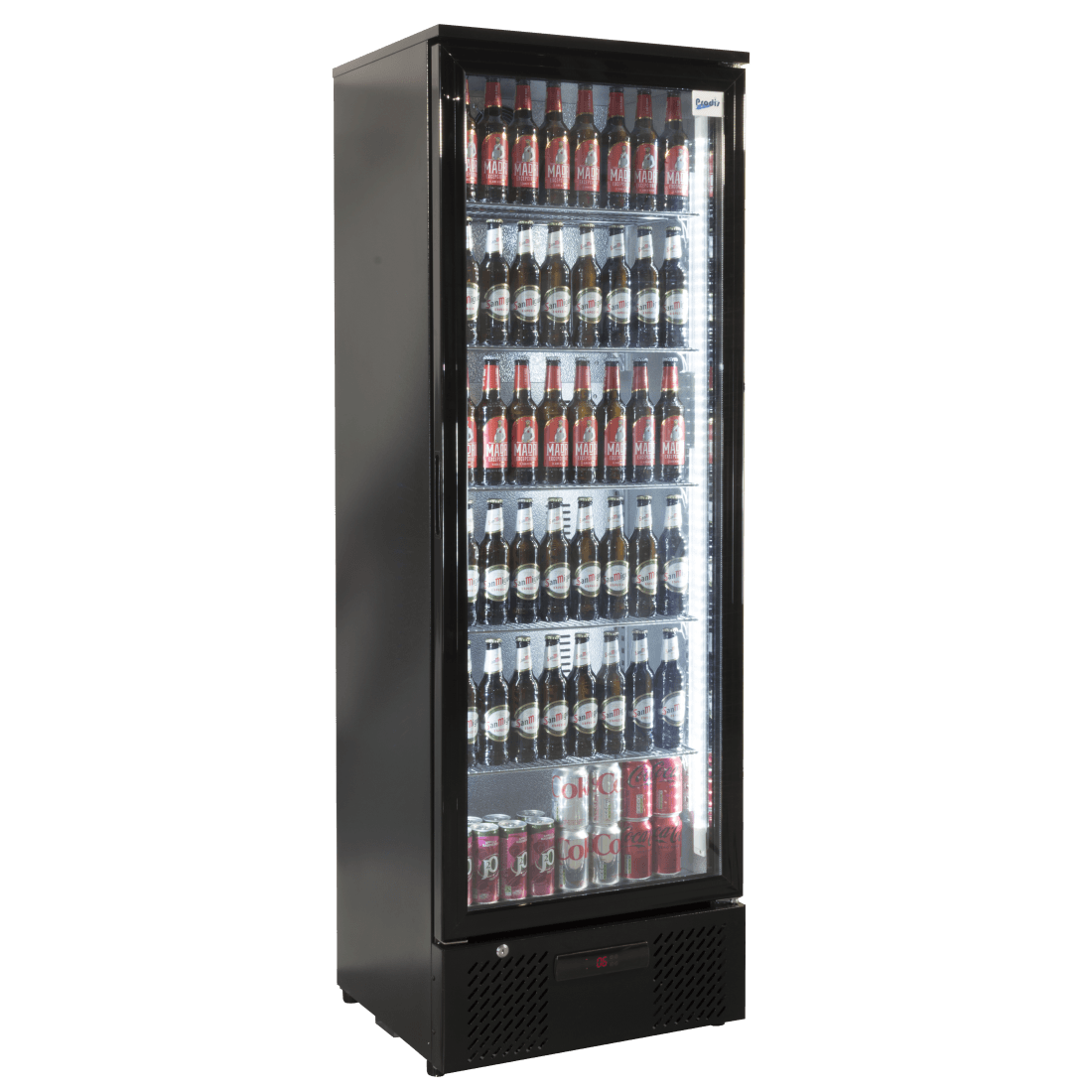 Prodis Single Door Black Upright Bottle Cooler, Model-NT10-LE. Delivery Included