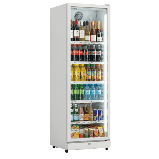 Prodis Low Energy Single Door Upright Display Fridge, Model- XD381-LE. Delivery Included