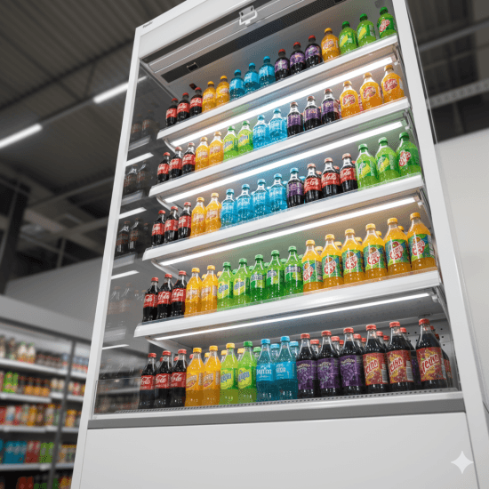 Prodis 128cm Multideck Display Fridge, In White, Model- XMD1200-P-NB-W, Delivery Included — image 3
