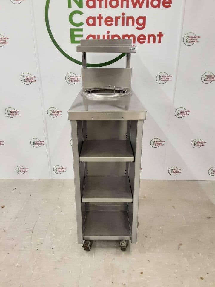 Stainless Steel Ambient Plate Storage Table With Shelving (NCE4685) — image 1