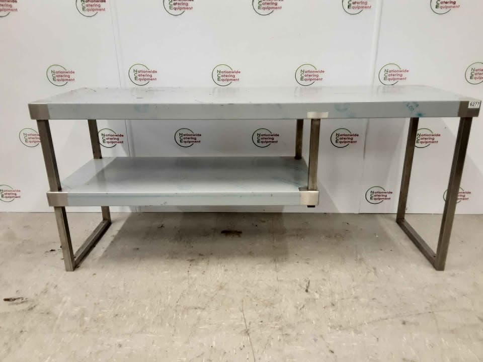 Un-Used/New Stainless Steel Two Tier Over Table Shelving Unit 150x50cm (NCE6277)