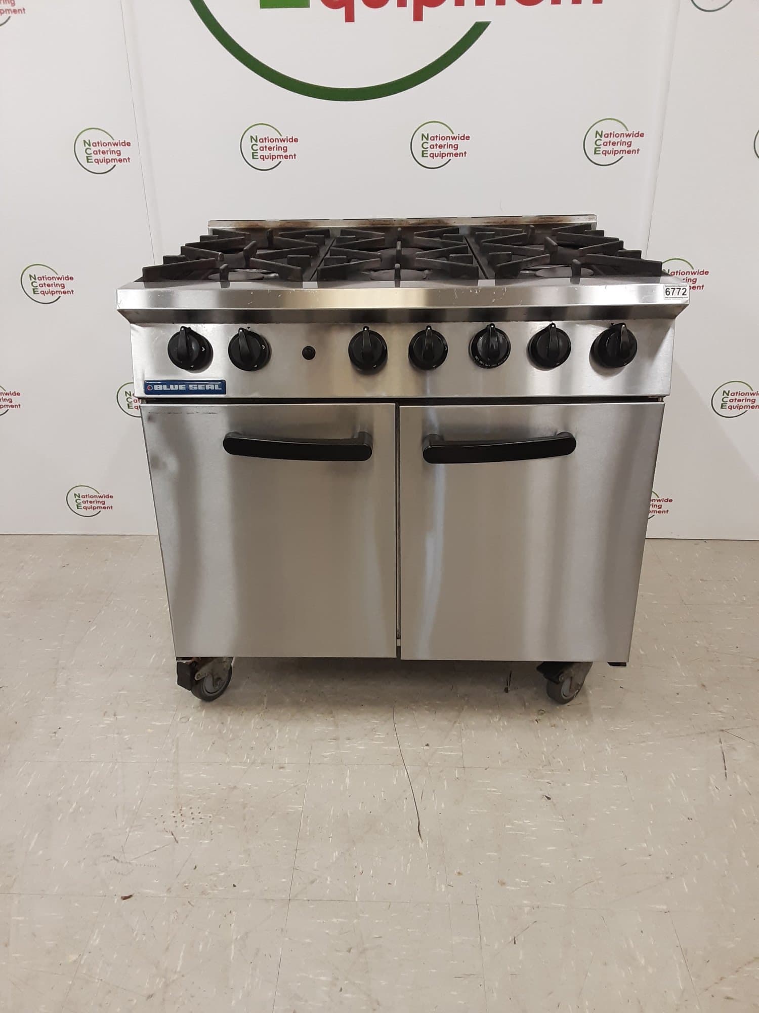 Blueseal Medium Duty Six Burner Stove & Oven, Natural Gas, Model- G650-6 — image 1